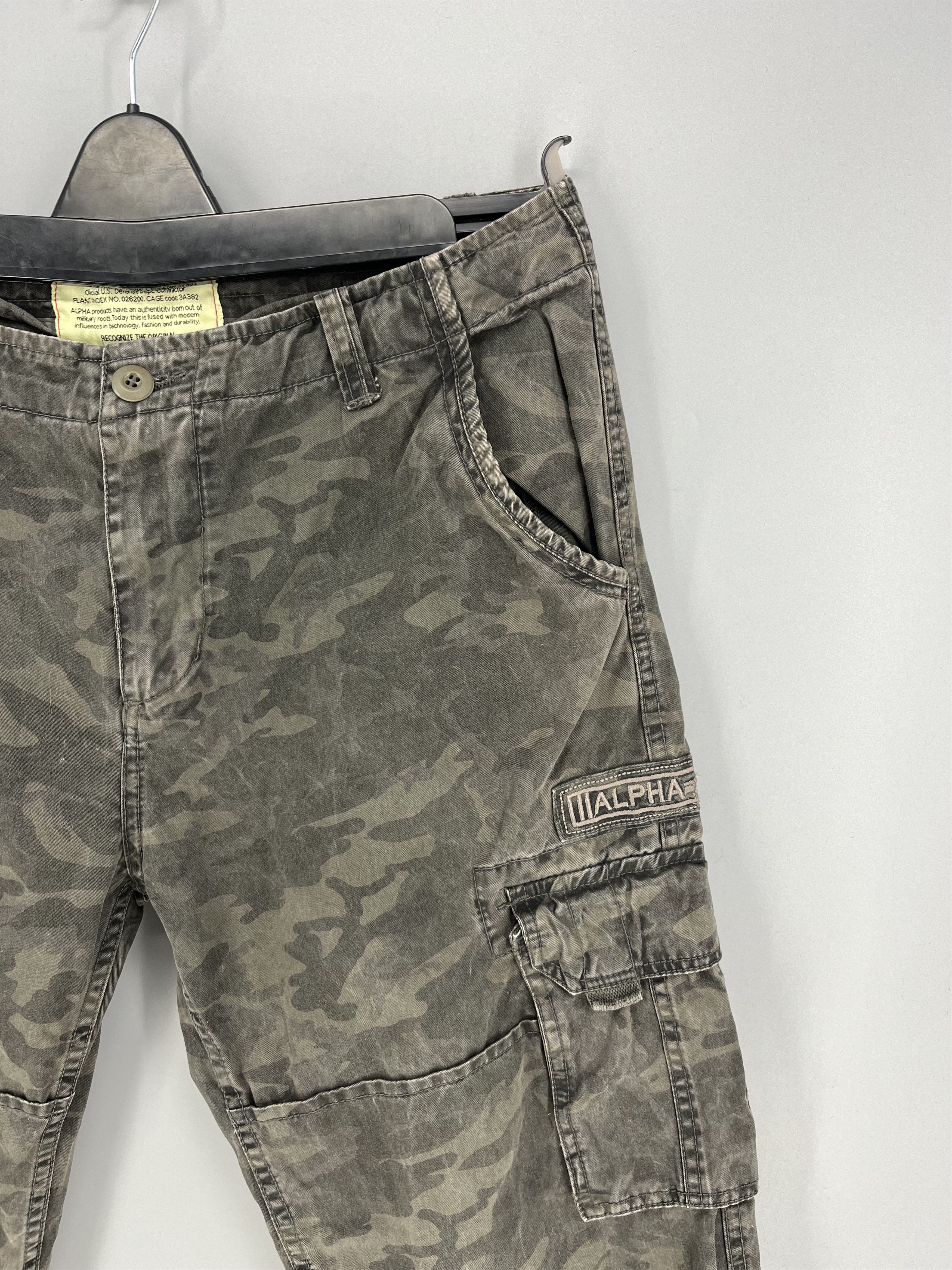 Alpha Industries VTG Alpha Industries Cargo Camouflage Military Outdoor Size US 34 / EU 50 - 3 Thumbnail