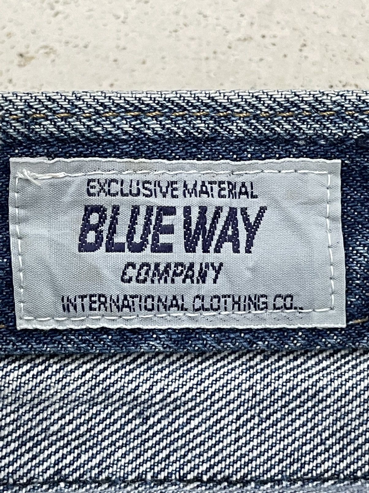 Blue Blue Japan × Japan Blue × Japanese Brand Vintage Y2k Blueway Repaired Japan Denim Pants (AB39) Size US 29 - 24 Thumbnail