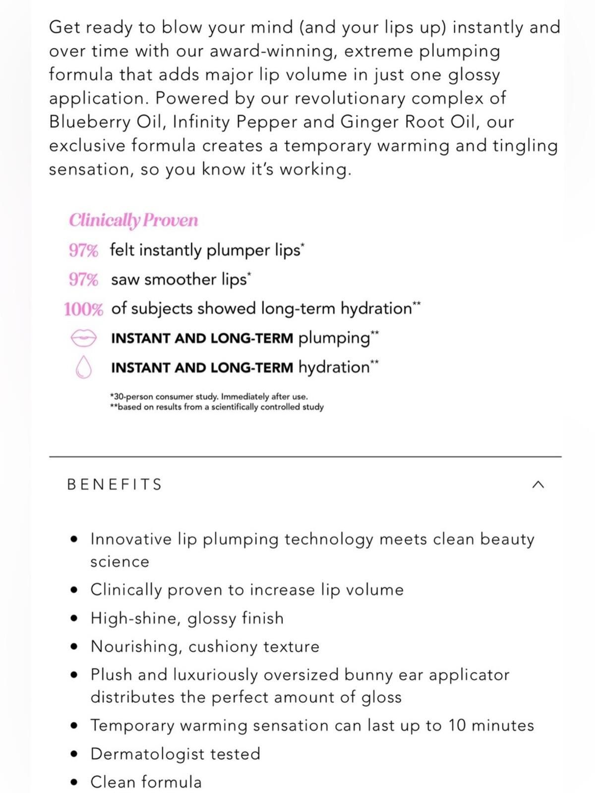 Other Polite Society / B.I.G. Mouth Lip Plumping Oil Gloss / OG Size ONE SIZE - 3 Thumbnail