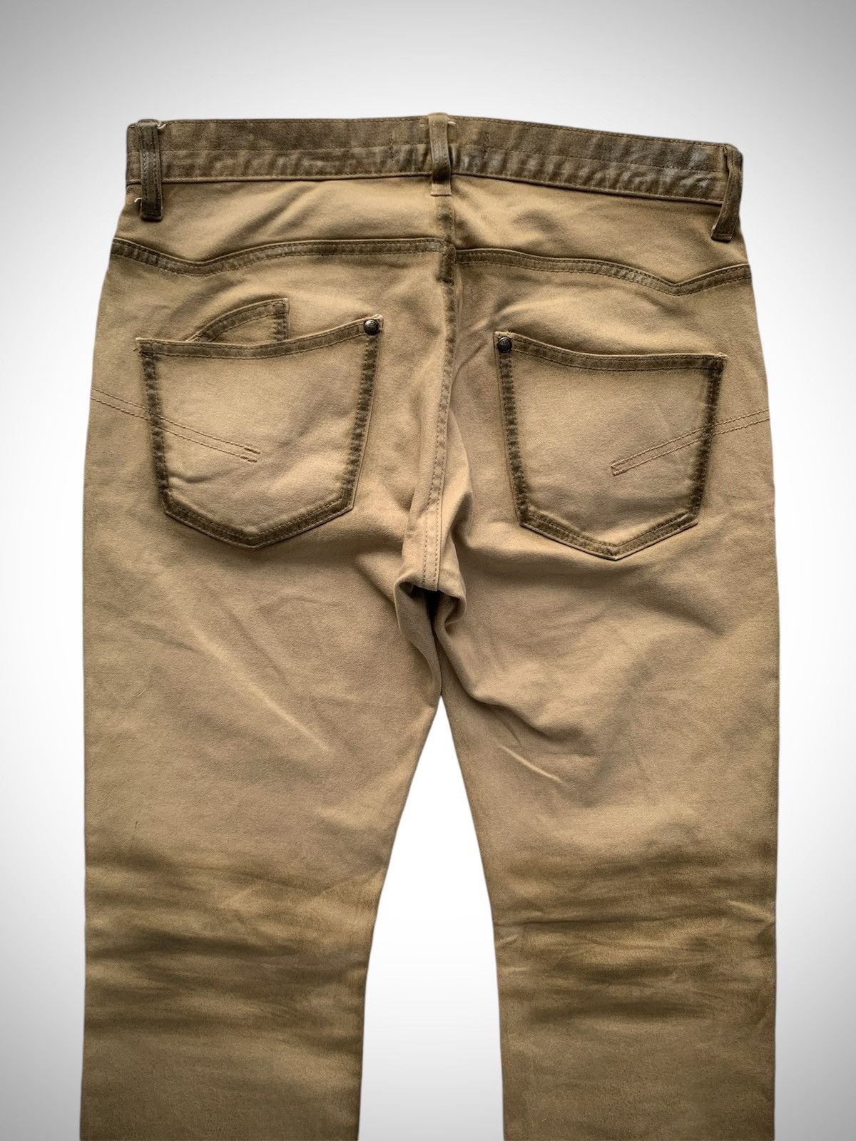 Japanese Brand Jackrose Half Waxed Slim Boot Cut Flared Pant Size US 32 / EU 48 - 8 Thumbnail