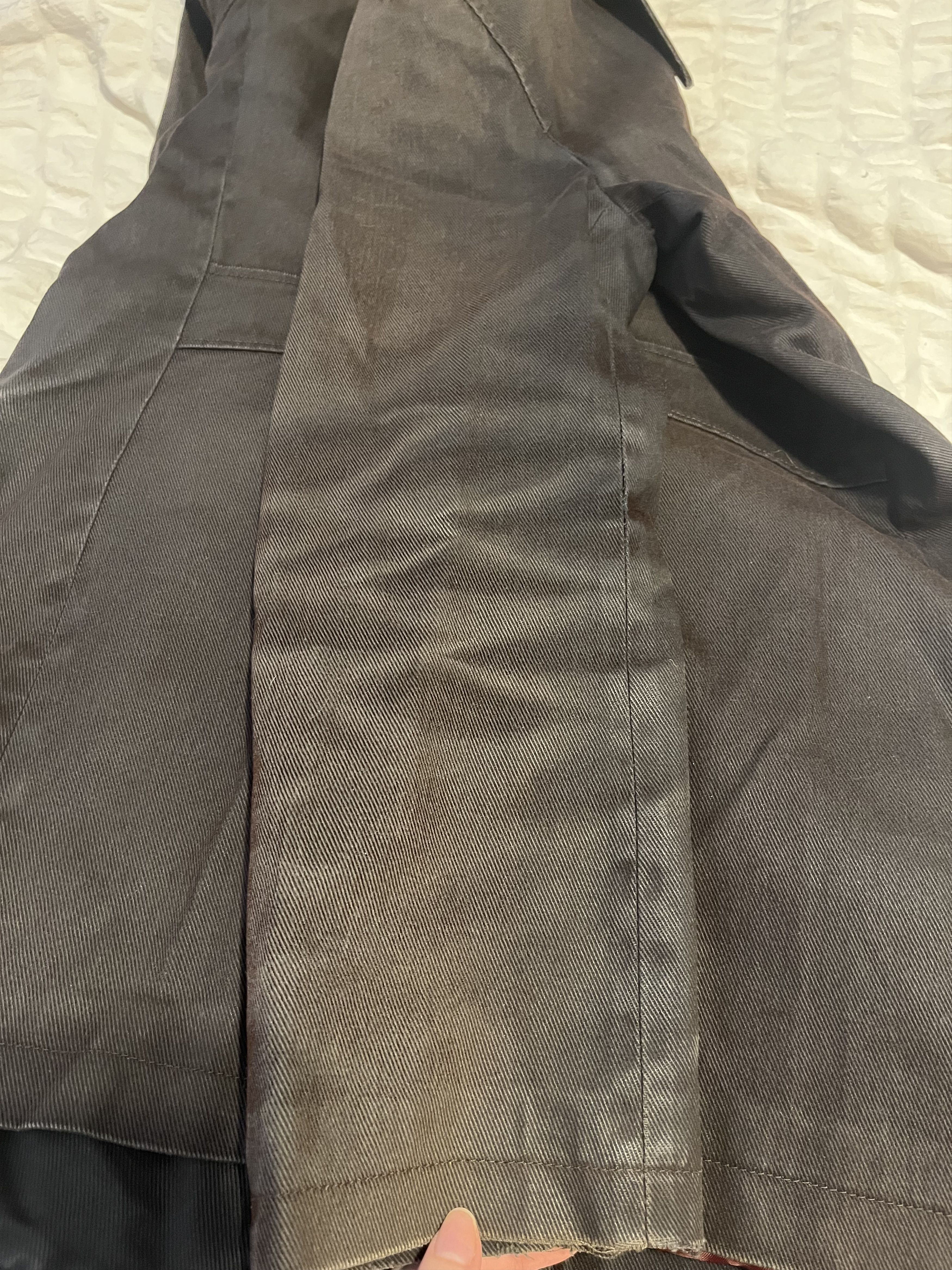 Tornado Mart RARE 00s Tornado Mart Trench Double Breasted Brown Grey Size US M / EU 48-50 / 2 - 6 Thumbnail