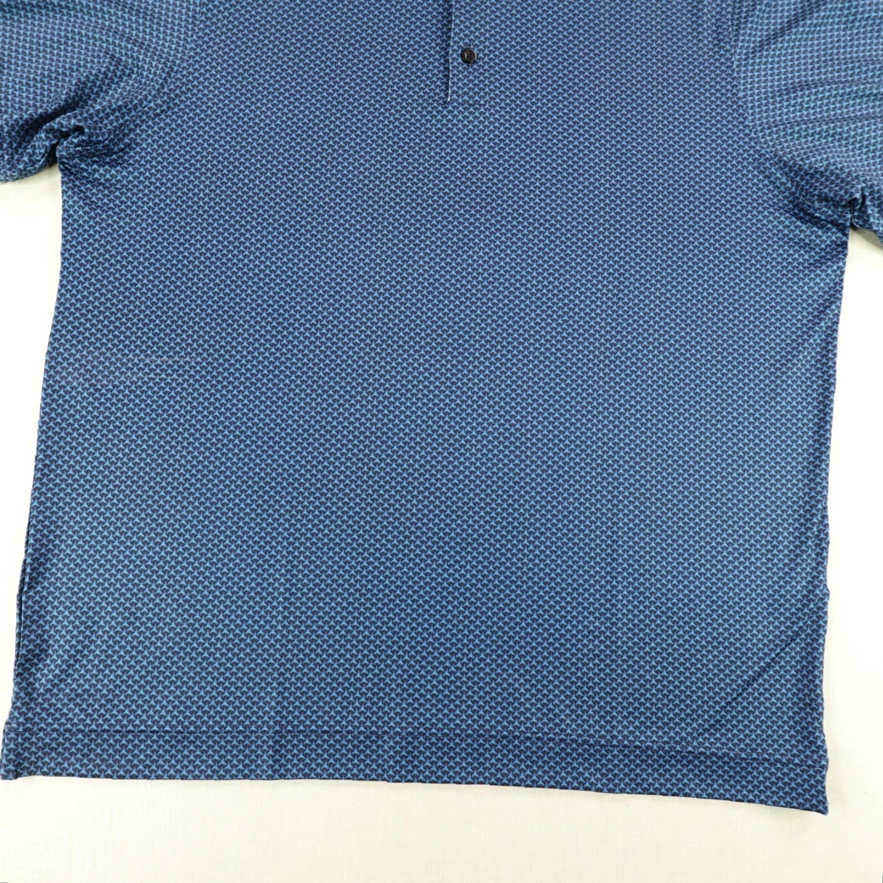 Vintage Deolax Polo Shirt Mens XL Blue Geometric Abstract Performance Flex Golf Golfer Size US XL / EU 56 / 4 - 3 Thumbnail