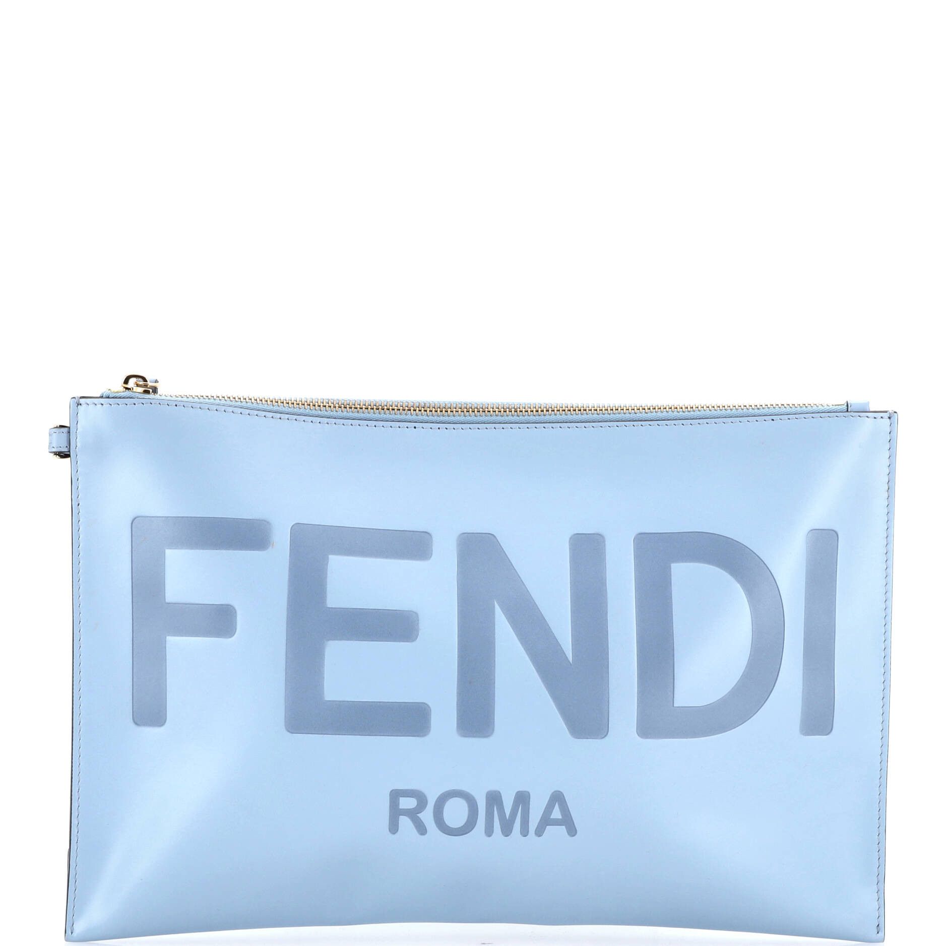 Fendi Logo Flat Wristlet Pouch Size ONE SIZE - 1 Thumbnail