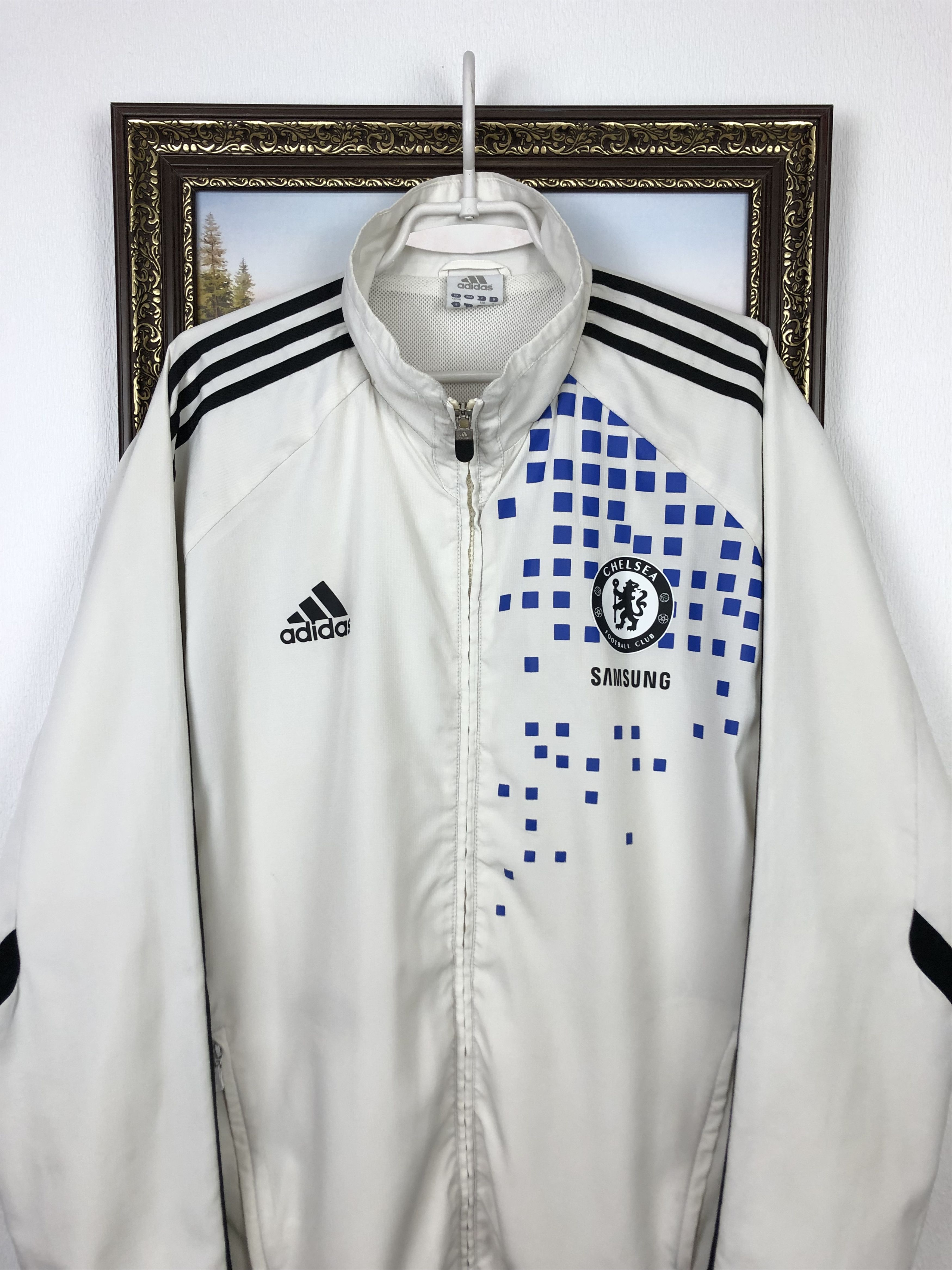 Adidas Vintage Chelsea Football Jacket Soccer Track Top Hype Size US XL / EU 56 / 4 - 2 Thumbnail