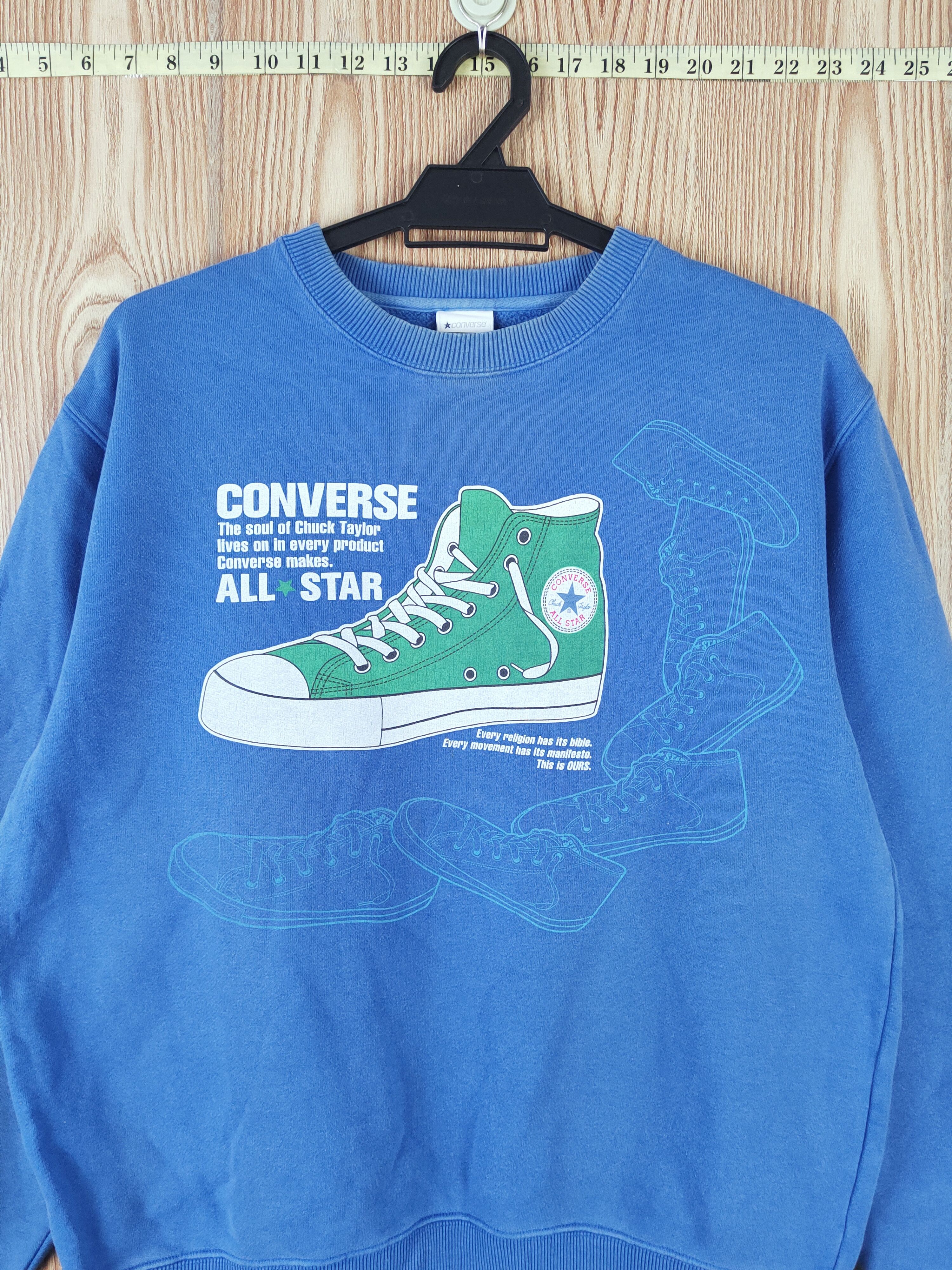 Converse Converse shoe vintage Blue Sweatshirts #W180 Size US L / EU 52-54 / 3 - 2 Thumbnail