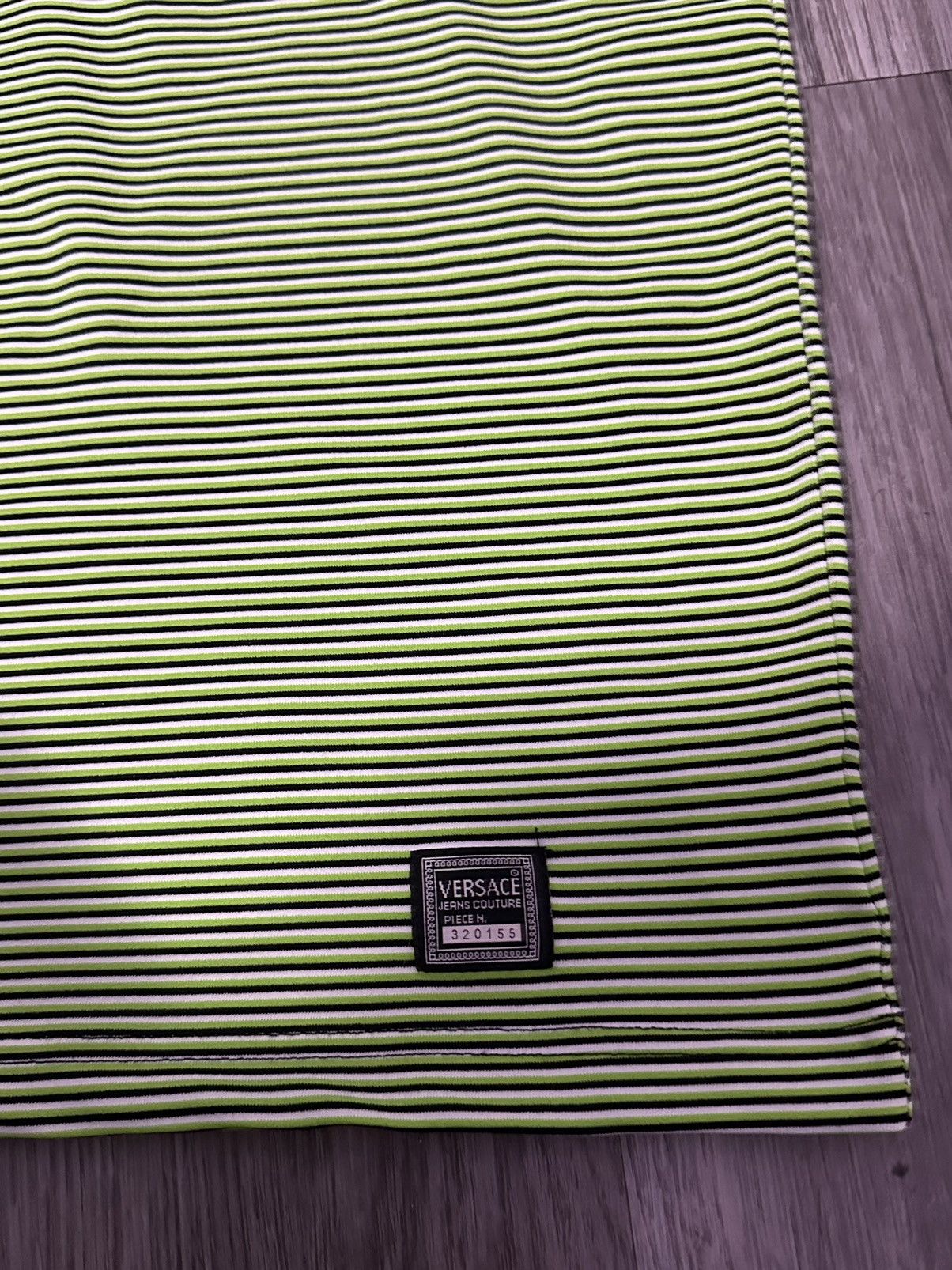 Versace Green striped versace shirt Size US XL / EU 56 / 4 - 2 Thumbnail