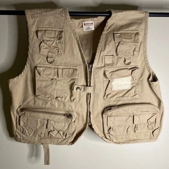 Other Magellan Sportwear Mens Large Tan Fishing Vest Size US L / EU 52-54 / 3 - 1 Thumbnail