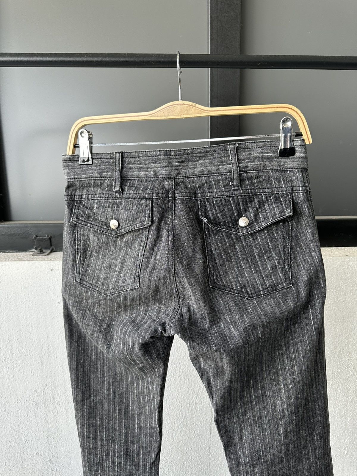00's Katharine Hamnett 4 pocket Wabash stripe denim