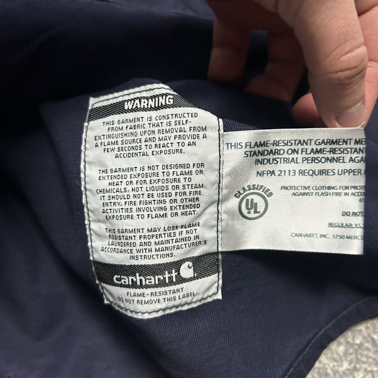Carhartt Wip Vintage Carhartt Wip Patch Logo workwear button denim shirt Size US XL / EU 56 / 4 - 7 Thumbnail