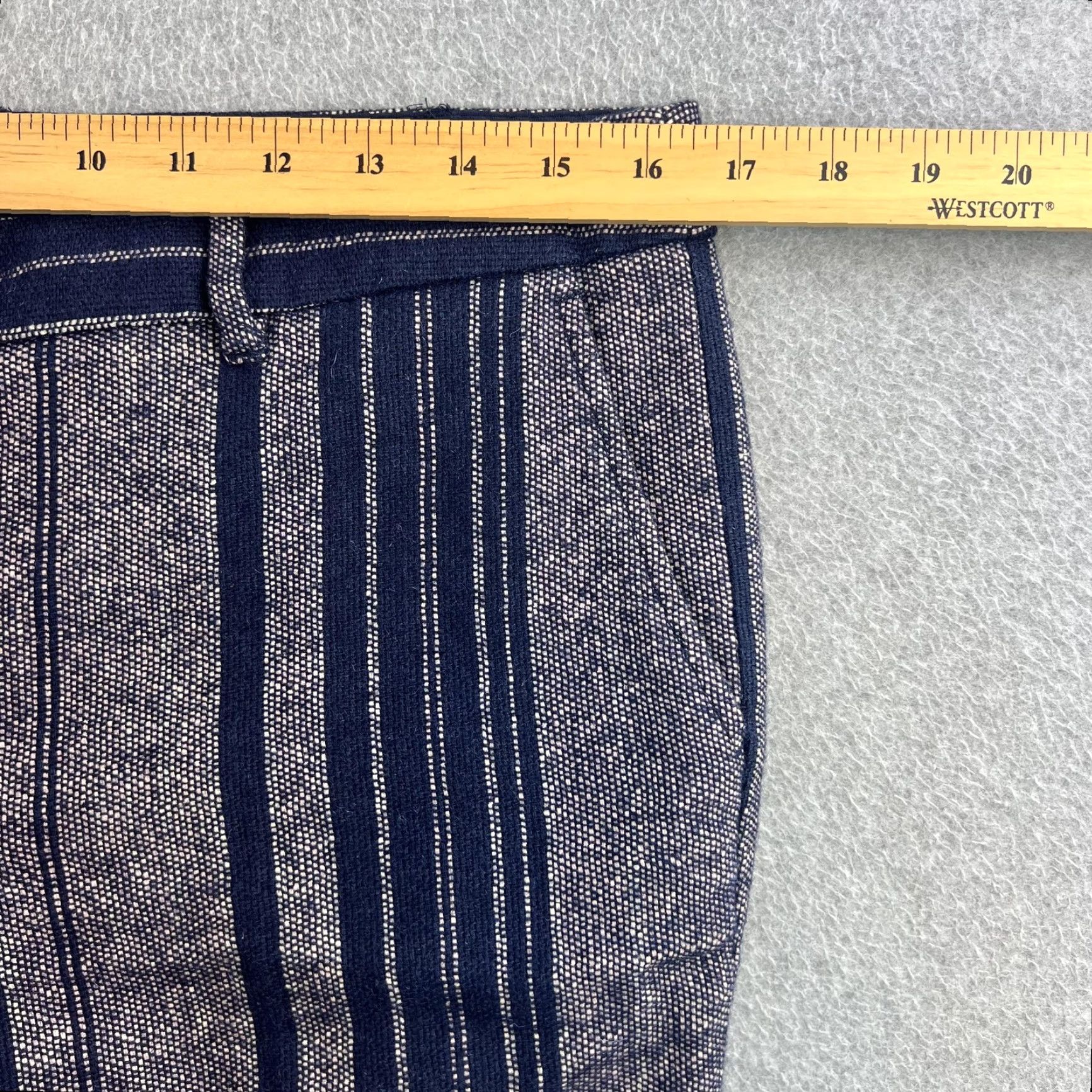 Tory Burch Tory Burch Pants Womens 8 Navy Blue Striped Tailored Trouser Dressy Work Pants Size 30" / US 8 / IT 44 - 2 Thumbnail