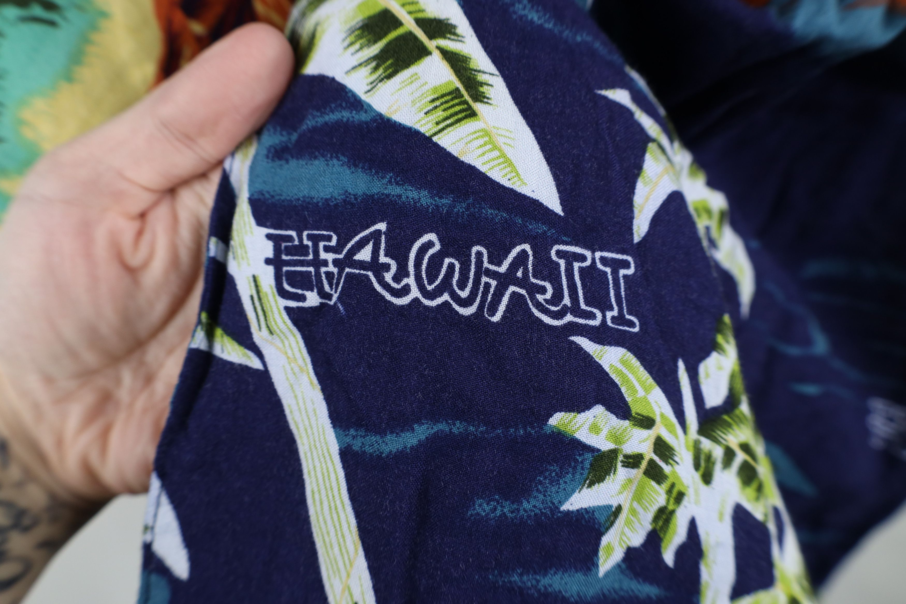 Vintage Vintage 90s Streetwear Rayon Hawaiian Airplane Button Shirt Size US L / EU 52-54 / 3 - 5 Thumbnail