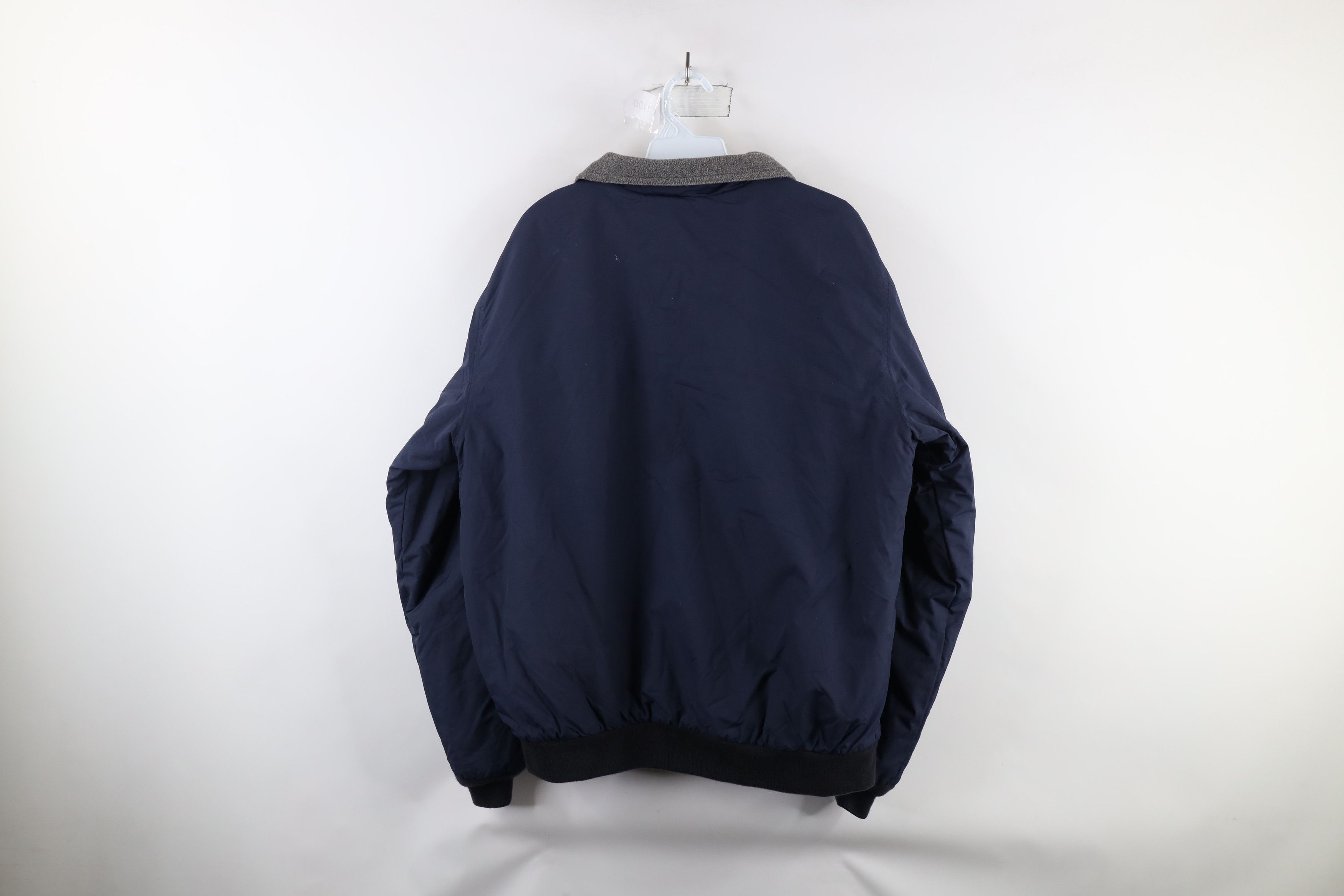 L.L. Bean × Vintage Vintage LL Bean Fleece Lined Full Zip Bomber Jacket Blue Size US M / EU 48-50 / 2 - 14 Thumbnail