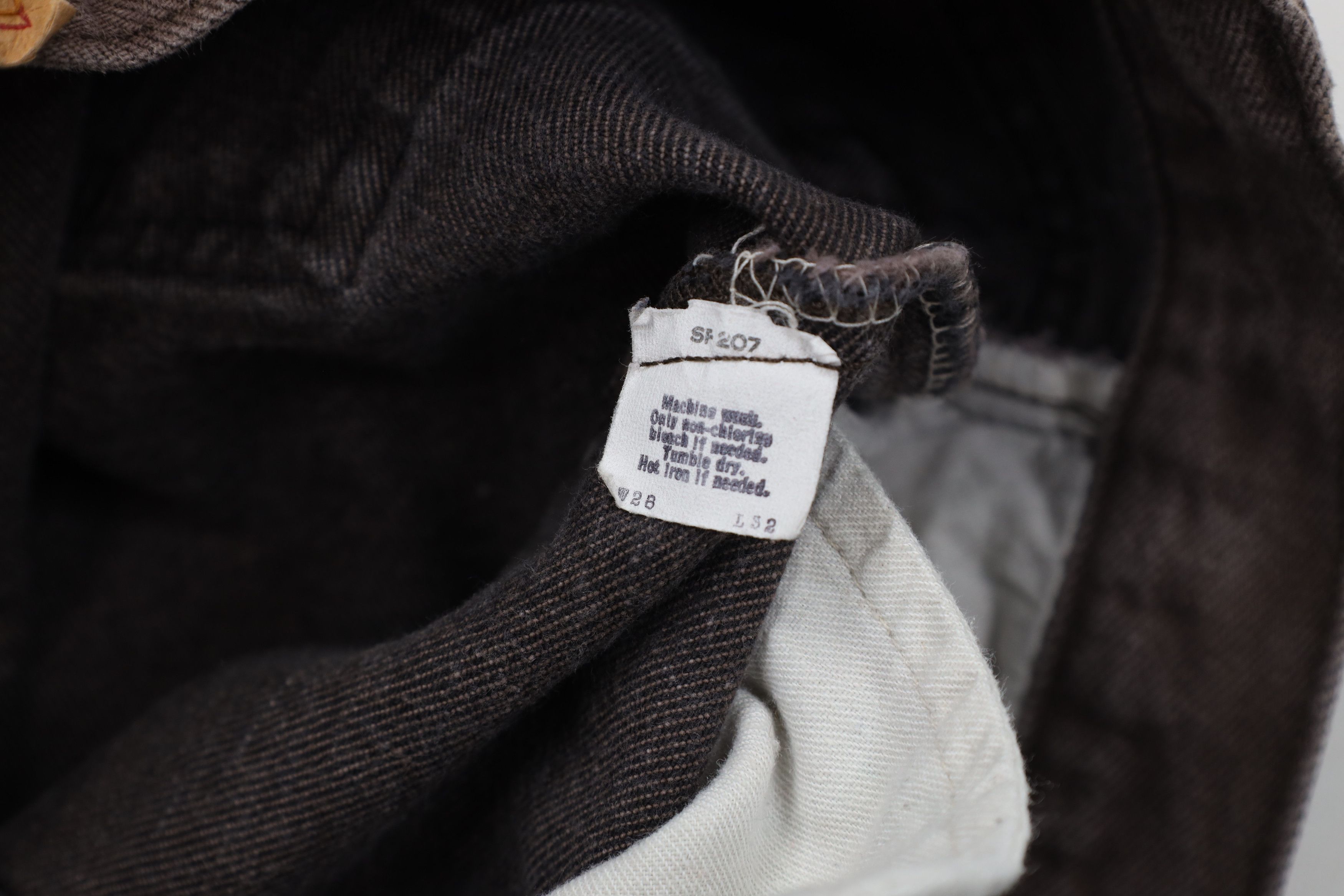 Levi's Vintage 80s Levis 501xx Button Fly Original Jeans Brown USA Size US 28 / EU 44 - 9 Thumbnail