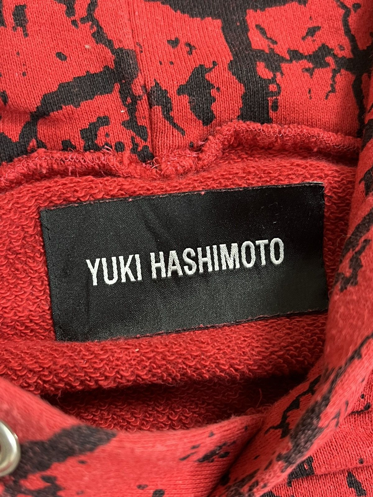 Japanese Brand Yuki Hashimoto Crack Pattern Hoodie Size US XL / EU 56 / 4 - 6 Thumbnail
