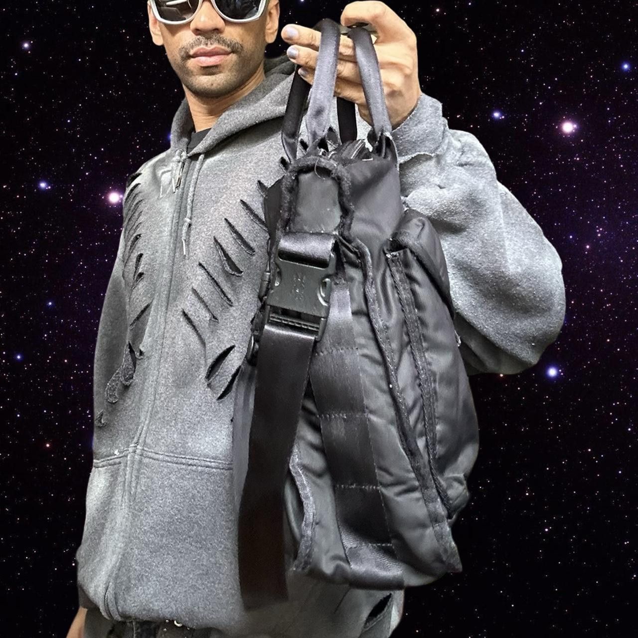 Alpha Industries Alpha Industries Black Nylon Utilitarian Messenger Bag Size ONE SIZE - 6 Thumbnail