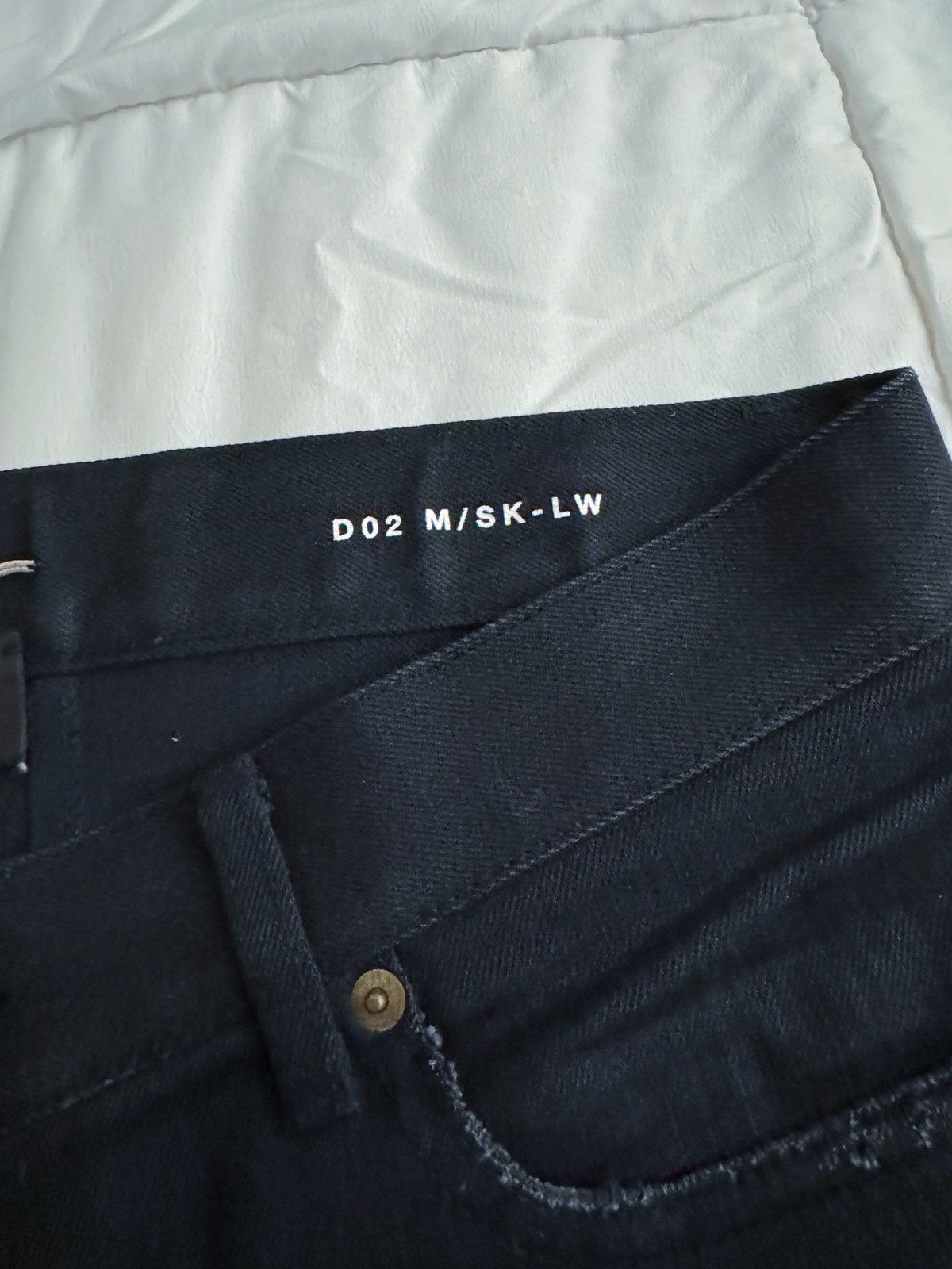 Saint Laurent Paris Saint Laurent Paris Jeans 32 Skinny Black Distressed Ripped Size US 32 / EU 48 - 3 Thumbnail