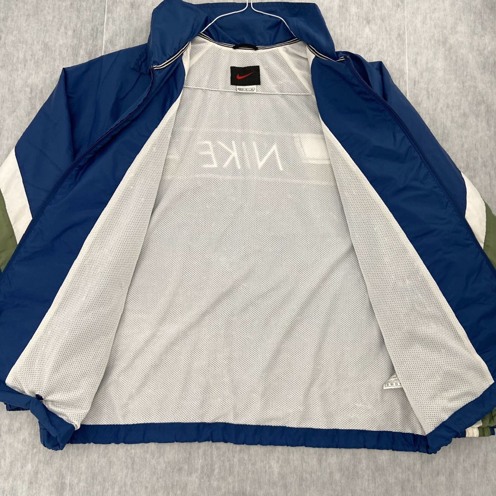 Nike VINTAGE Nike Jacket Womens Medium 8-10 Blue Mini Swoosh Lined Full Zip Stitch M Size M / US 6-8 / IT 42-44 - 2 Thumbnail