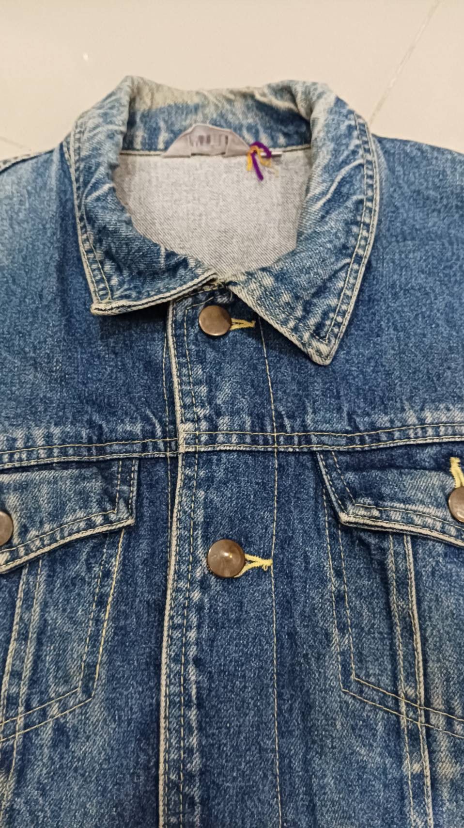 Other Vintage 90s Shootle Denim Trucker Jacket Size US M / EU 48-50 / 2 - 4 Thumbnail
