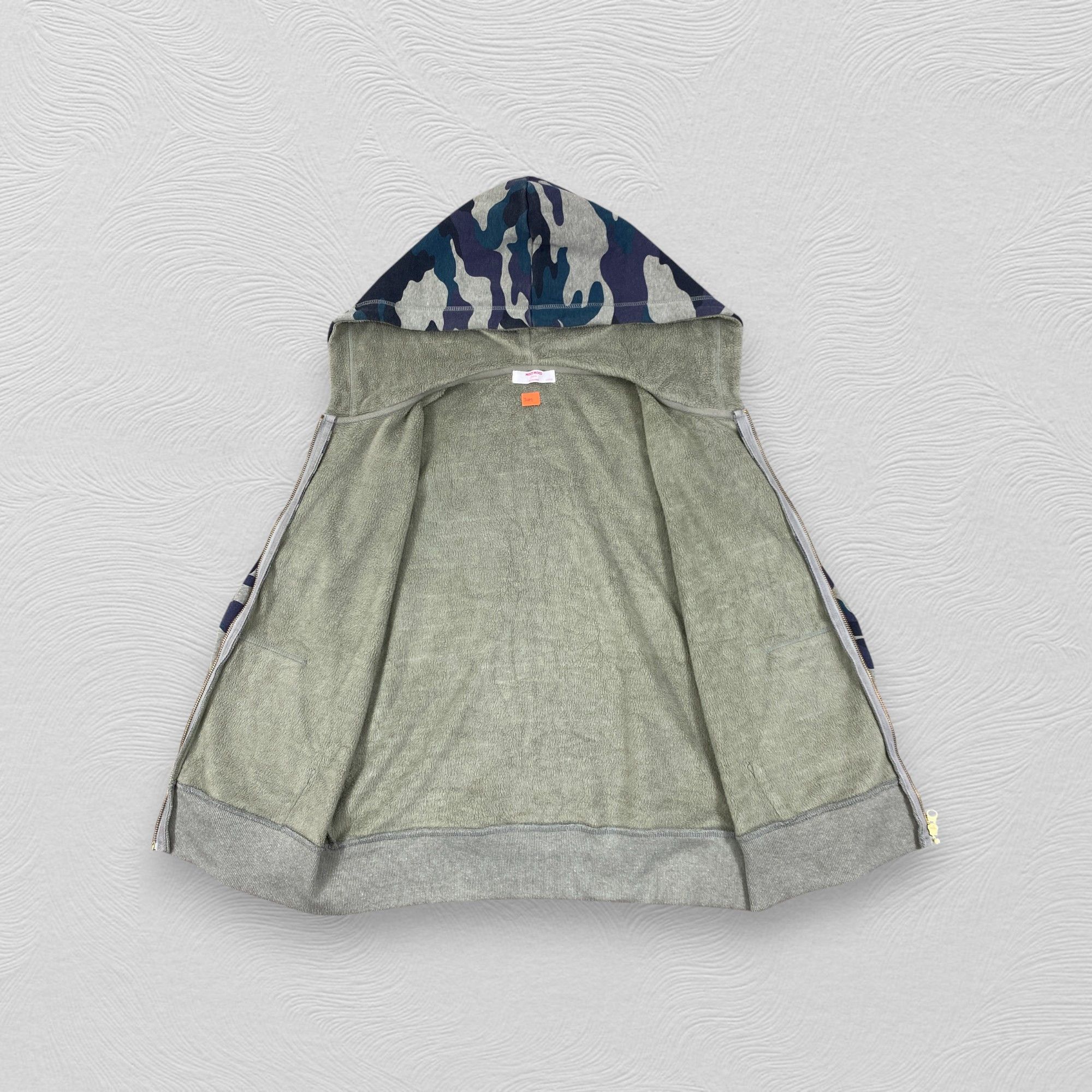 Japanese Brand MocoMoco by Backnumber Camo Zipper Hoodie - J489 Size US S / EU 44-46 / 1 - 3 Thumbnail