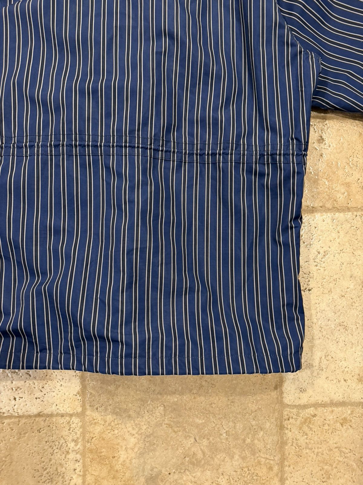Balenciaga Balenciaga Ripstop Oversized Blue Striped 2020 Parka Jacket Size US S / EU 44-46 / 1 - 12 Thumbnail