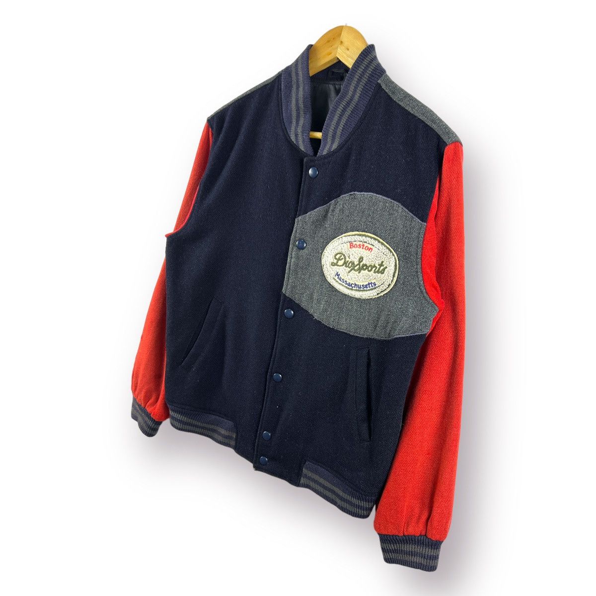 Vintage 🔥 Vintage MADE IN USA BOSTON UNIV. VARSITY WOOL JACKET Size US S / EU 44-46 / 1 - 2 Thumbnail