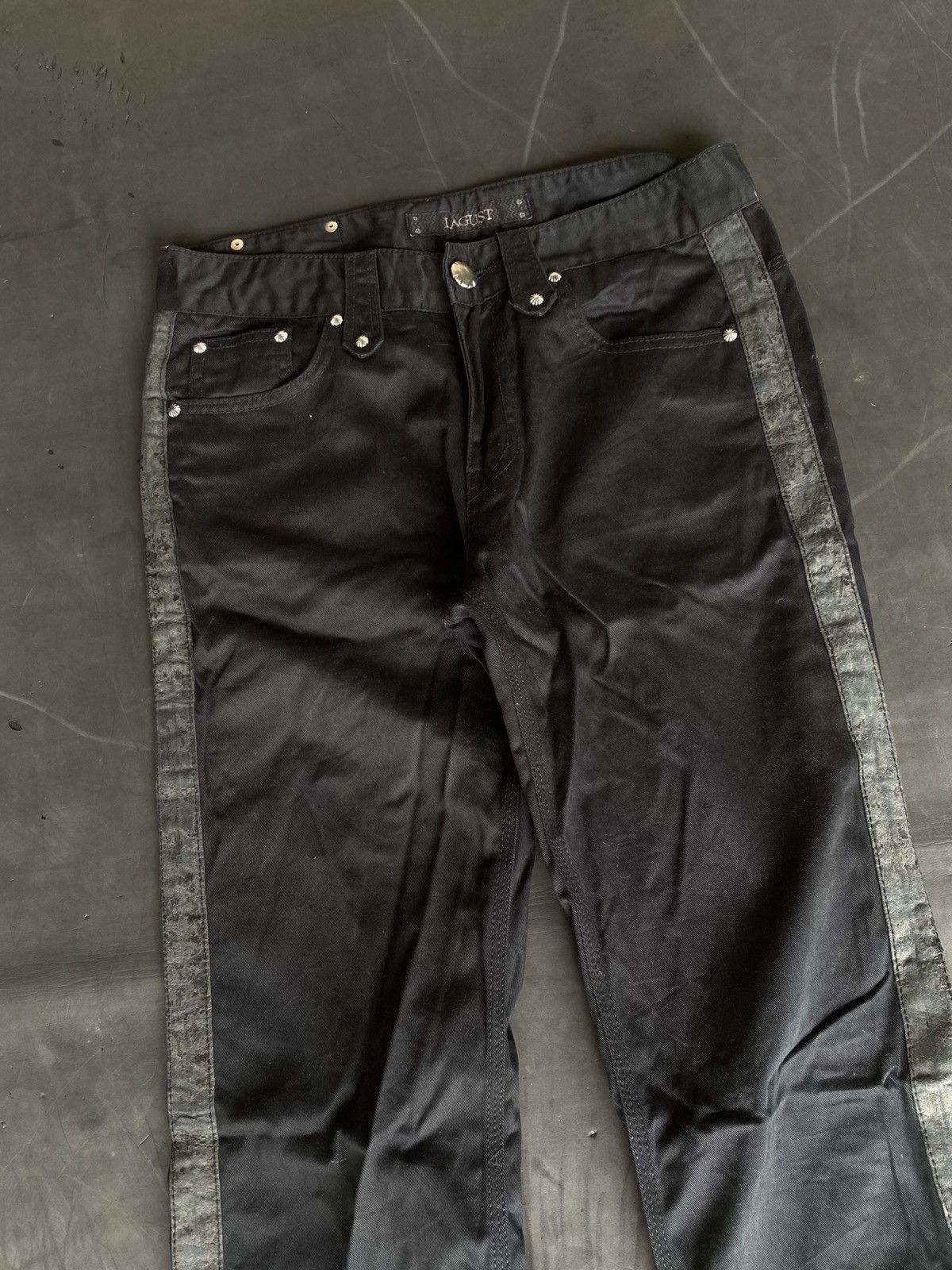 If Six Was Nine 💸BINDINGOFFER💸Lagust Flared Black Pants Size US 31 - 3 Thumbnail