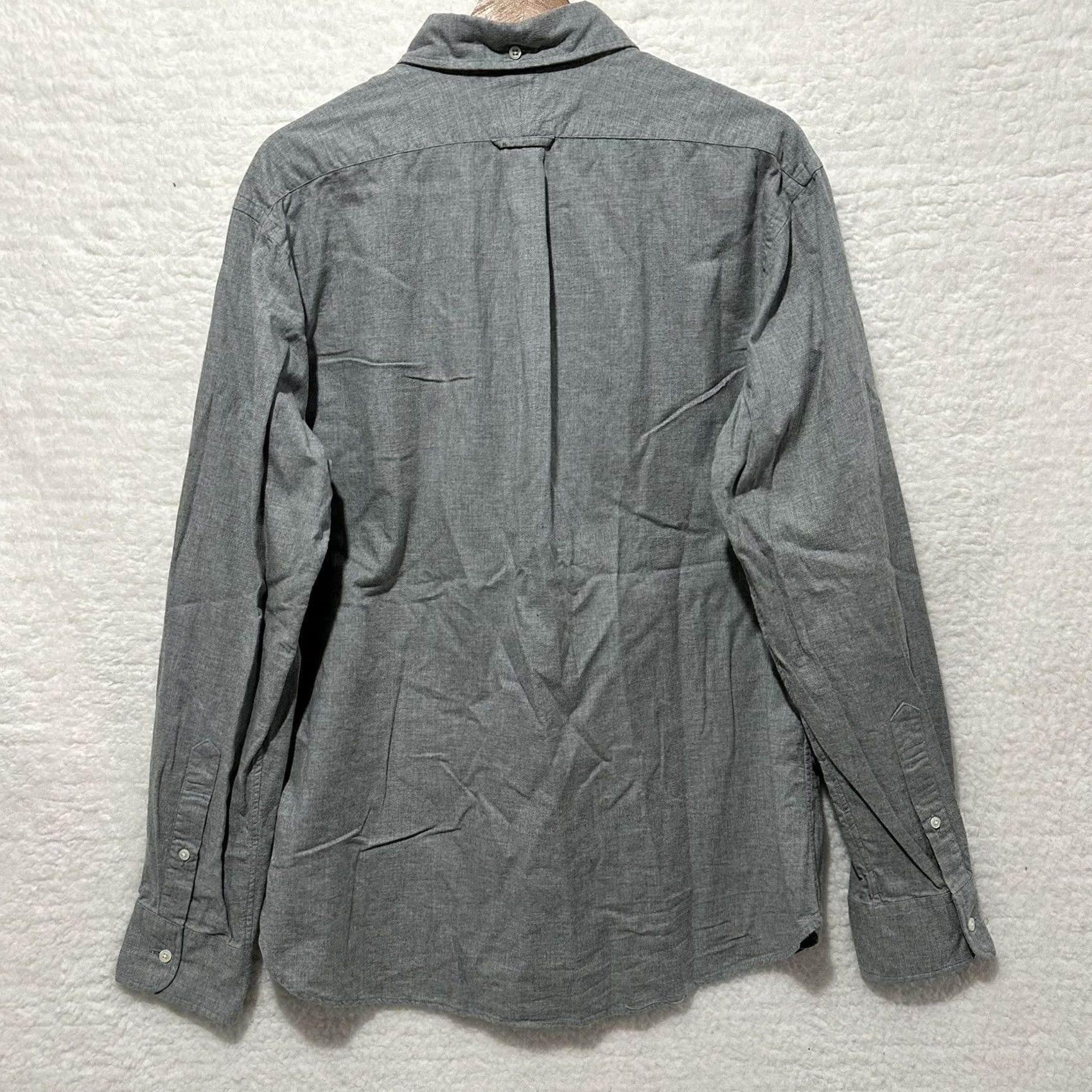 Vintage VINTAGE UNIONMADE Men’s Gray Pinpoint Oxford Long Sleeve Shirt 100% Cotton Sz L USA Made Size US L / EU 52-54 / 3 - 2 Thumbnail