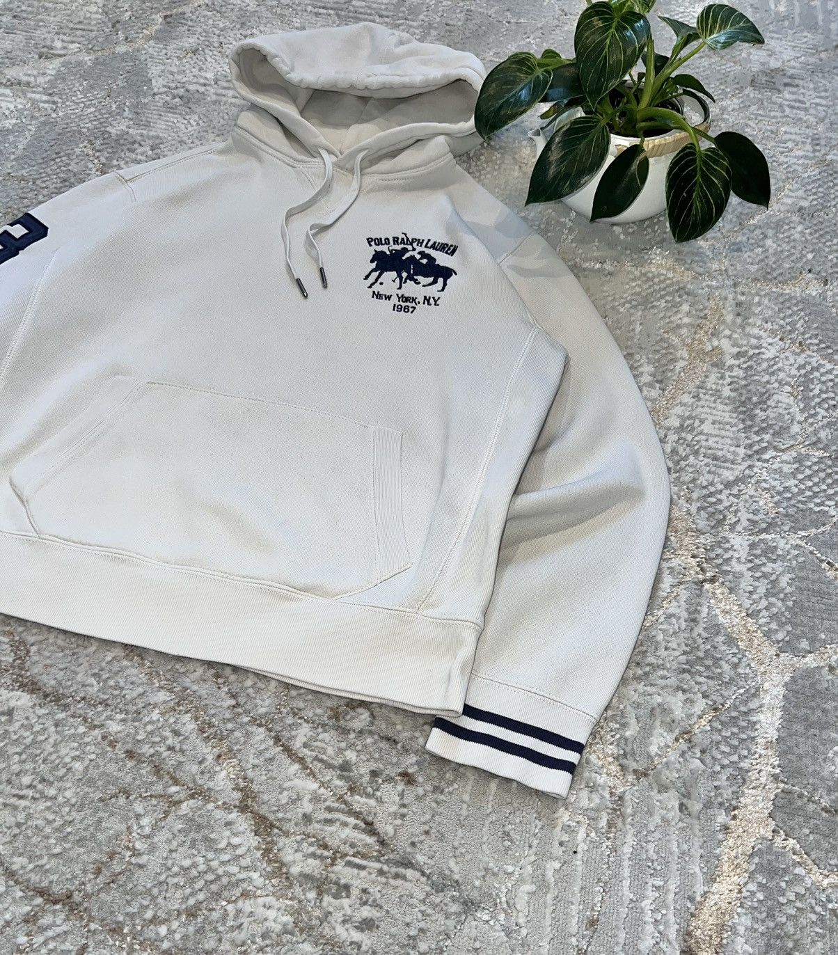 Polo Ralph Lauren × Vintage POLO RALPH LAUREN VINTAGE 90S BIG LOGO HOODIE Y2K SWEATSHIRT Size US M / EU 48-50 / 2 - 4 Thumbnail