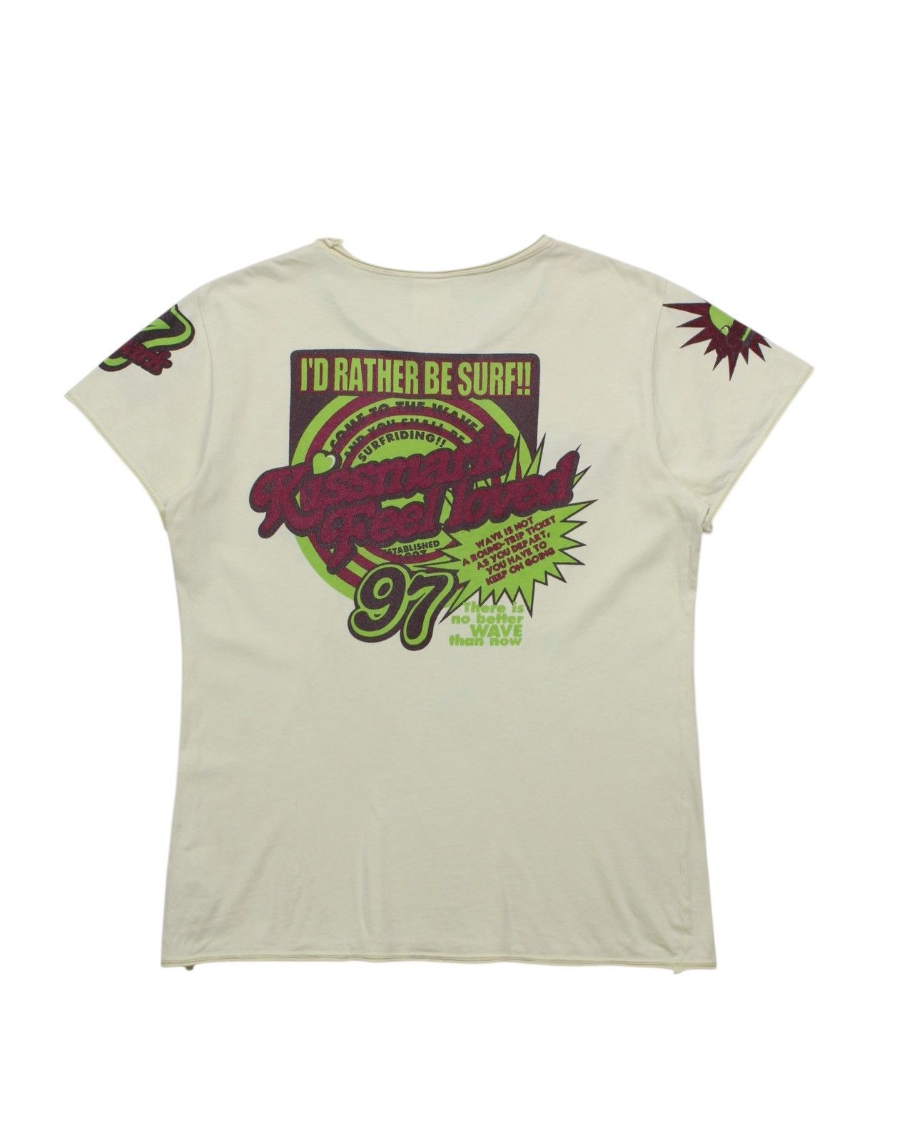 Japanese Brand 2000S KISSMARK FEEL LOVED TEE Size M / US 6-8 / IT 42-44 - 2 Thumbnail