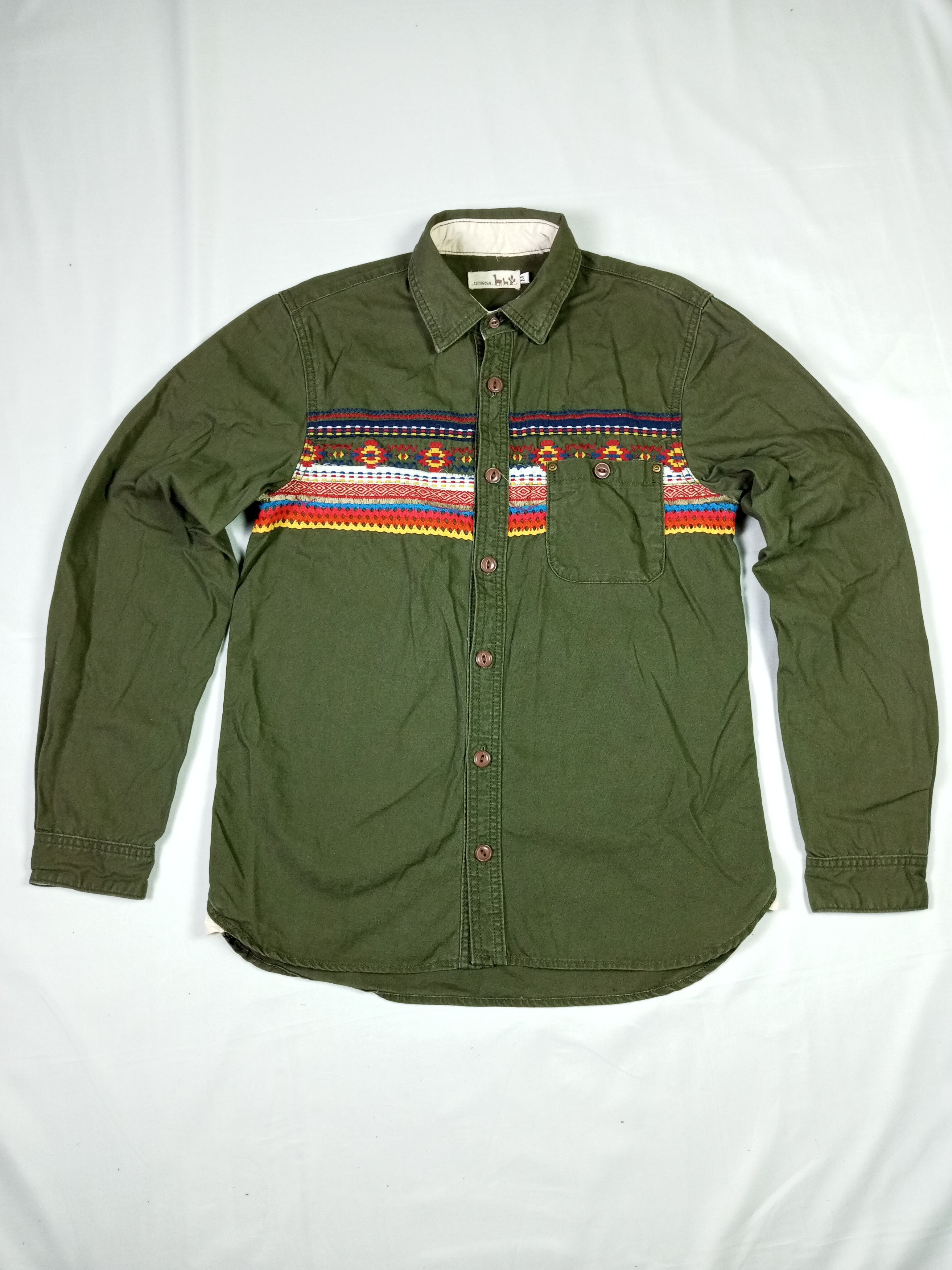 Japanese Brand TITICACA Embroidery navajo Long Sleeve Shirt Size US M / EU 48-50 / 2 - 1 Thumbnail