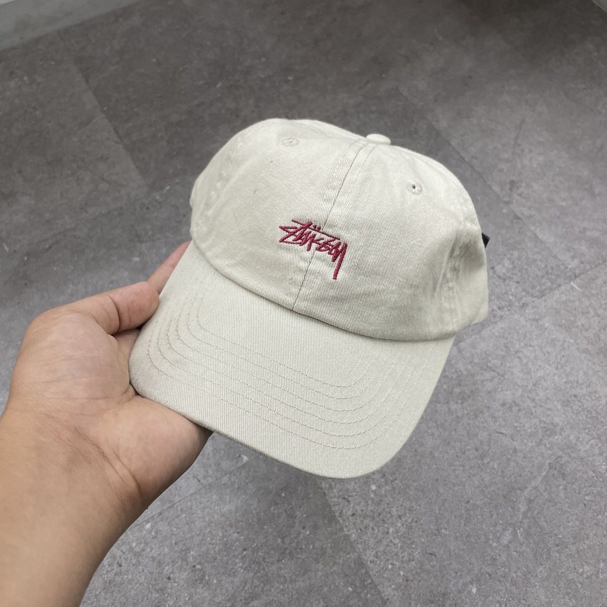 Stussy Stussy Logo Cap - Cream Size ONE SIZE - 2 Thumbnail