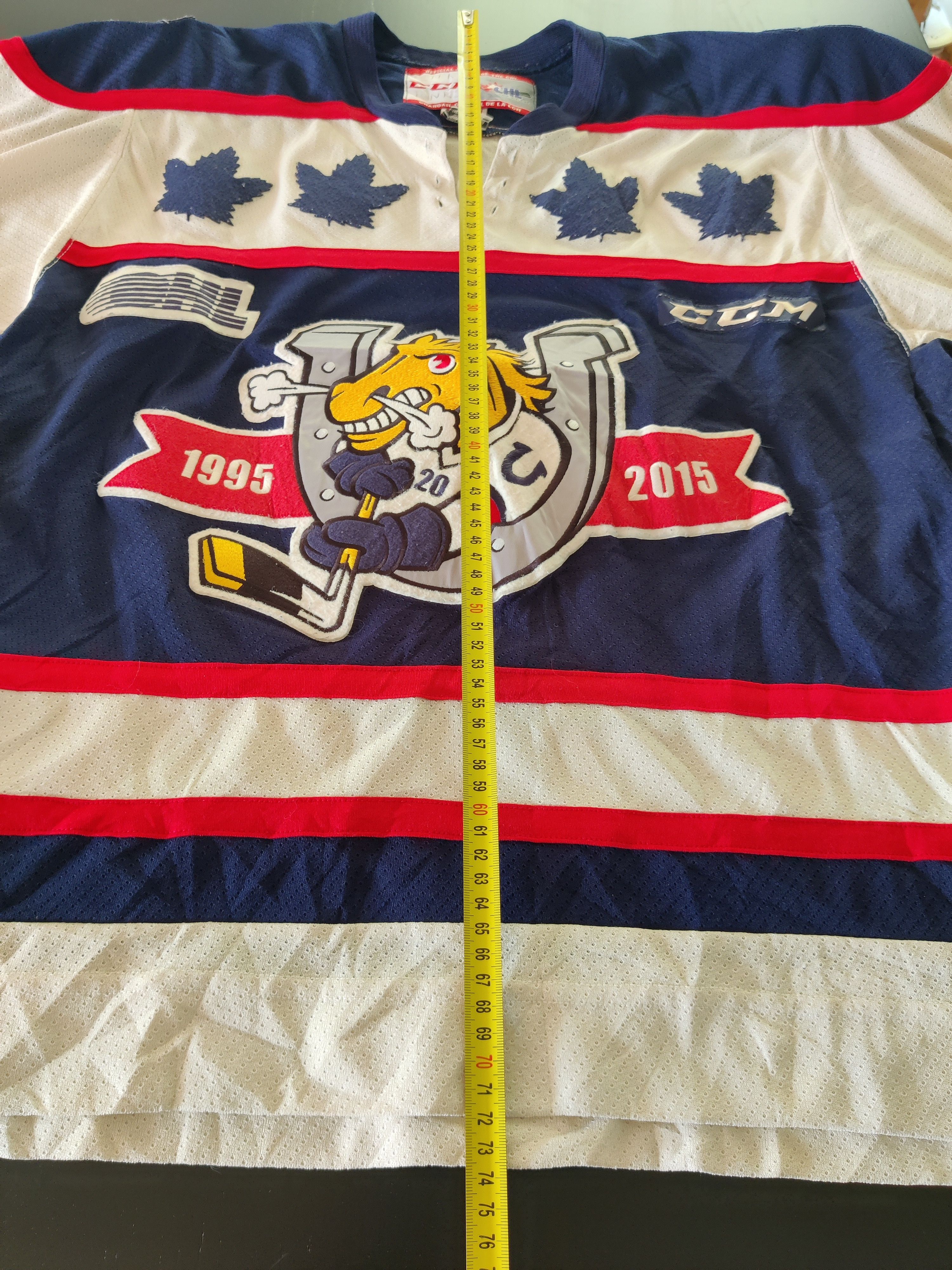 Ccm CCM Barrie Colts OHL CHL Jersey 20th Anniversary 1995 M Size US M / EU 48-50 / 2 - 13 Thumbnail