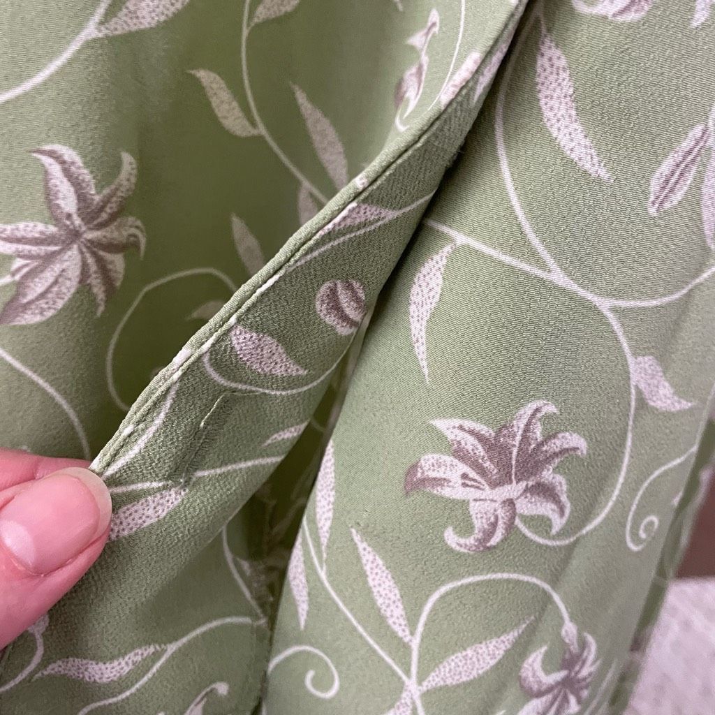 Vintage Vintage 90s Jaclyn Smith, Prairie Shirt Dress Sage Green Tie Size M / US 6-8 / IT 42-44 - 5 Thumbnail