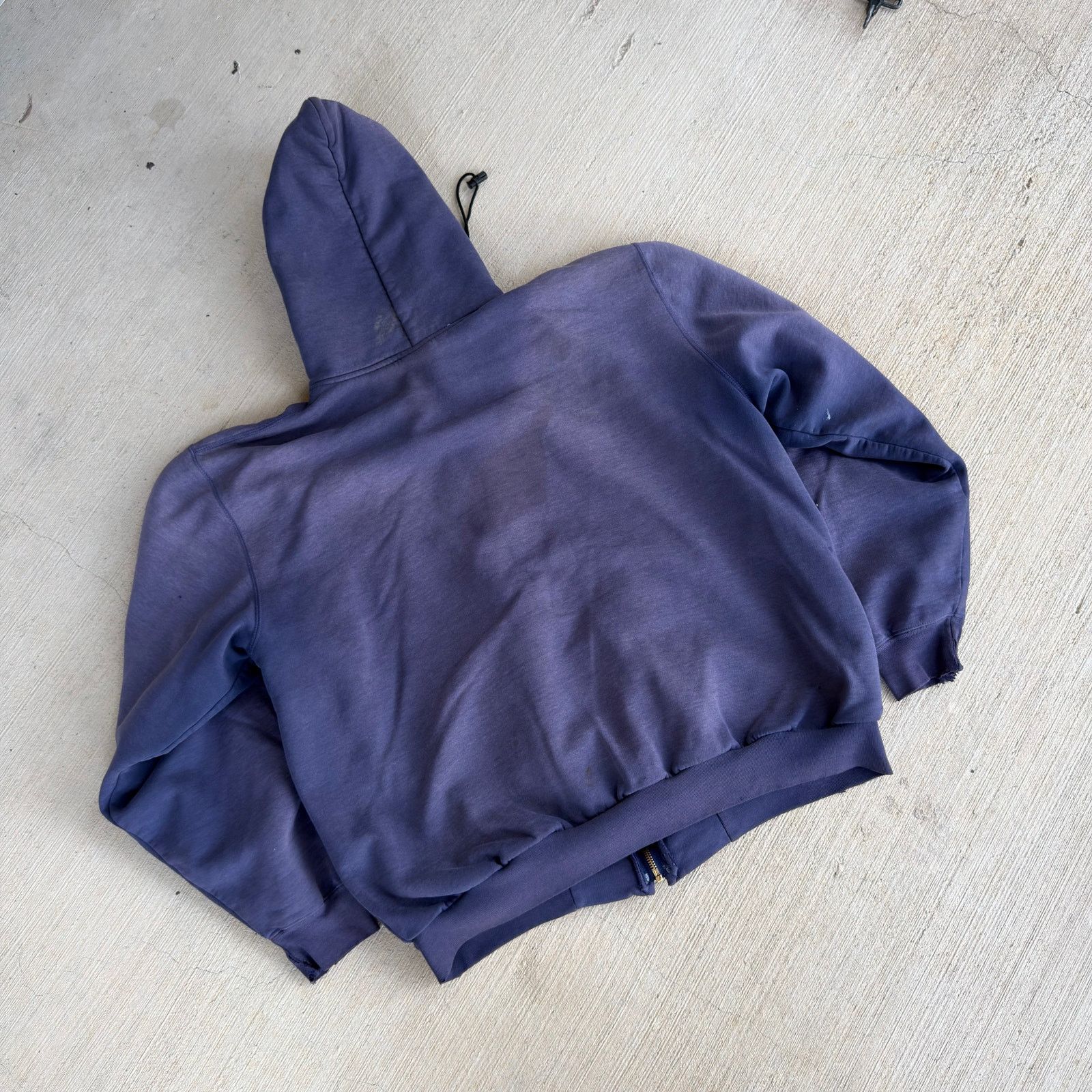 Carhartt × Vintage Carhartt faded blue zip up hoodie work wear sweatshirt Size US L / EU 52-54 / 3 - 6 Thumbnail