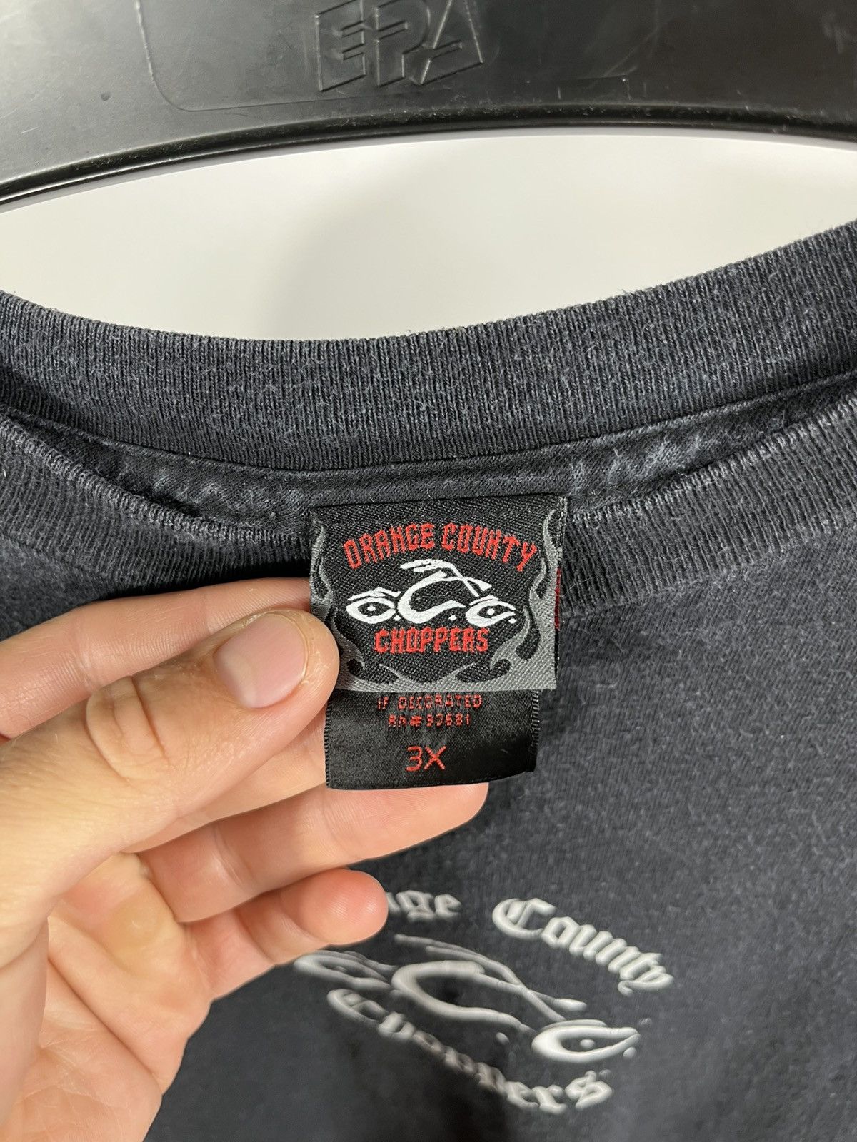 Other Orange County Choppers Vintage Black 2004 Sword Logo T-Shirt Size US XXL / EU 58 / 5 - 4 Thumbnail