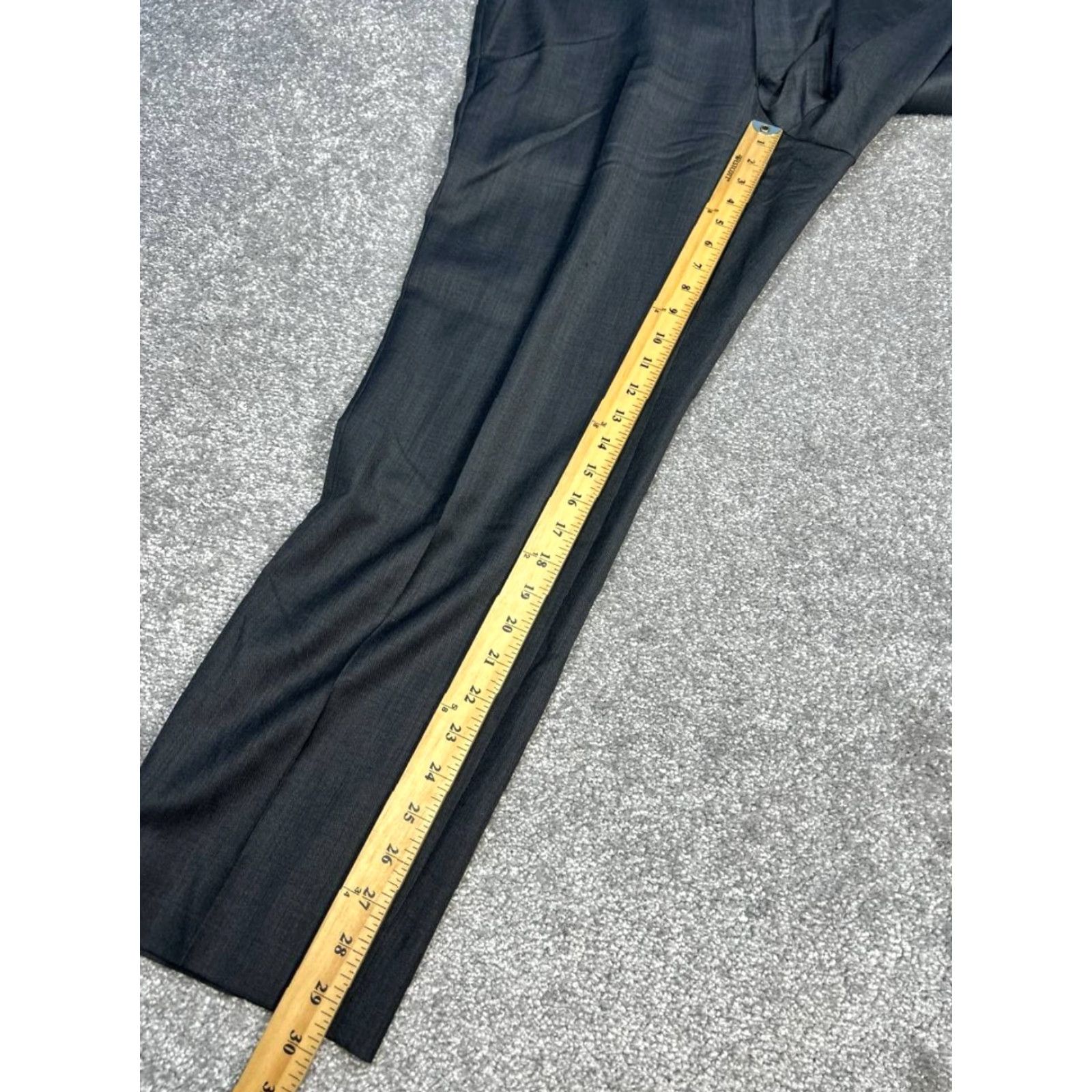 Vintage Ted Baker Jefferson Dress Pants Mens 35R Black Wool Business Low Rise Straight Size US 35 - 5 Thumbnail
