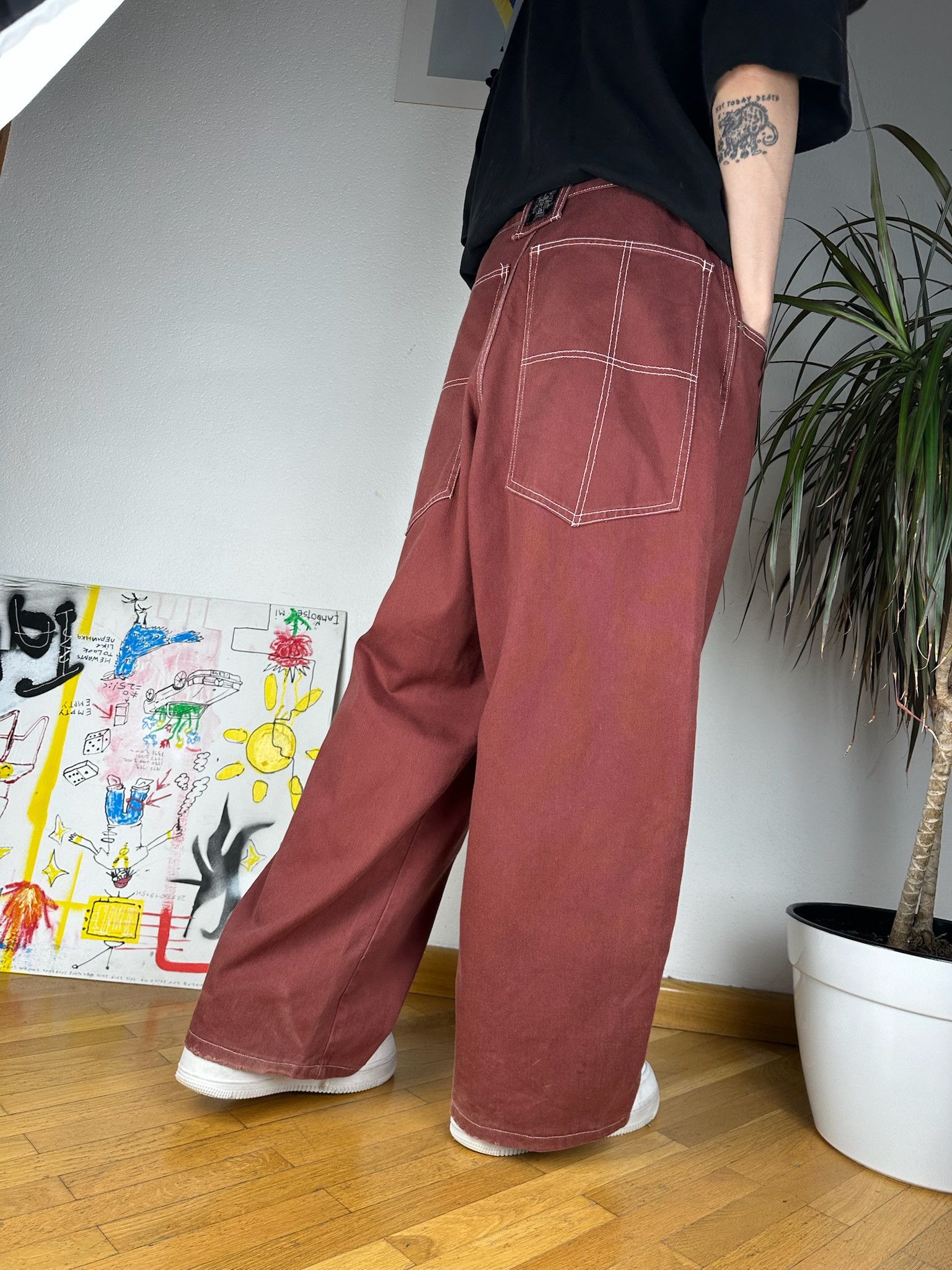 Dogtown Dogtown Baggy Large Pocket Jeans jnco Ecko unltd style Size US 33 - 5 Thumbnail