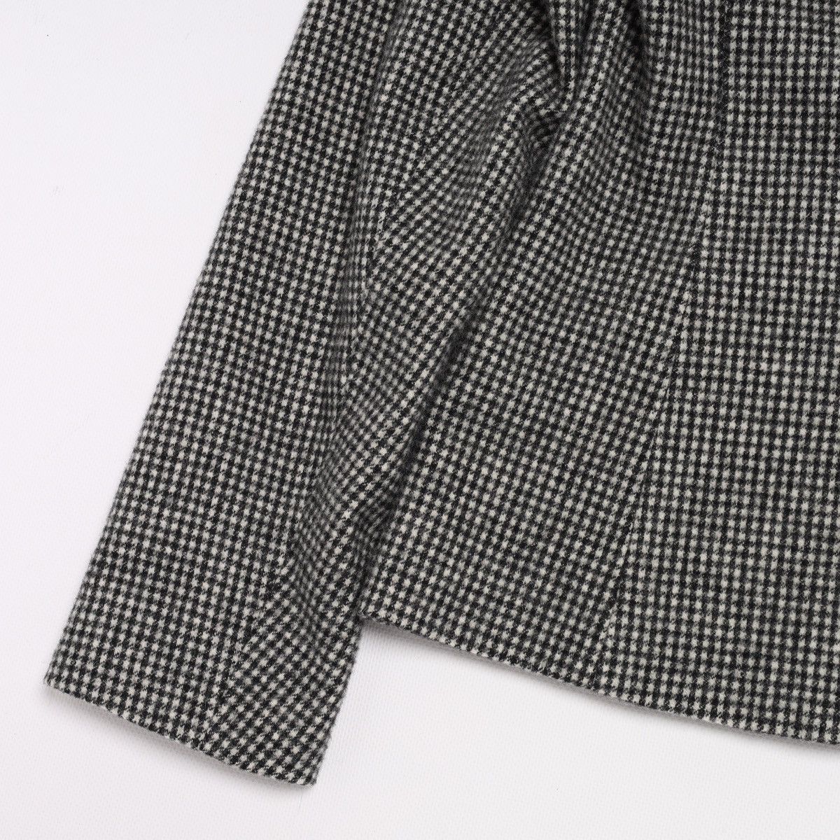 agnes b. Agnes b. Wool Polyamide Houndstooth Blazer Jacket Gray Size XS / US 0-2 / IT 36-38 - 9 Thumbnail