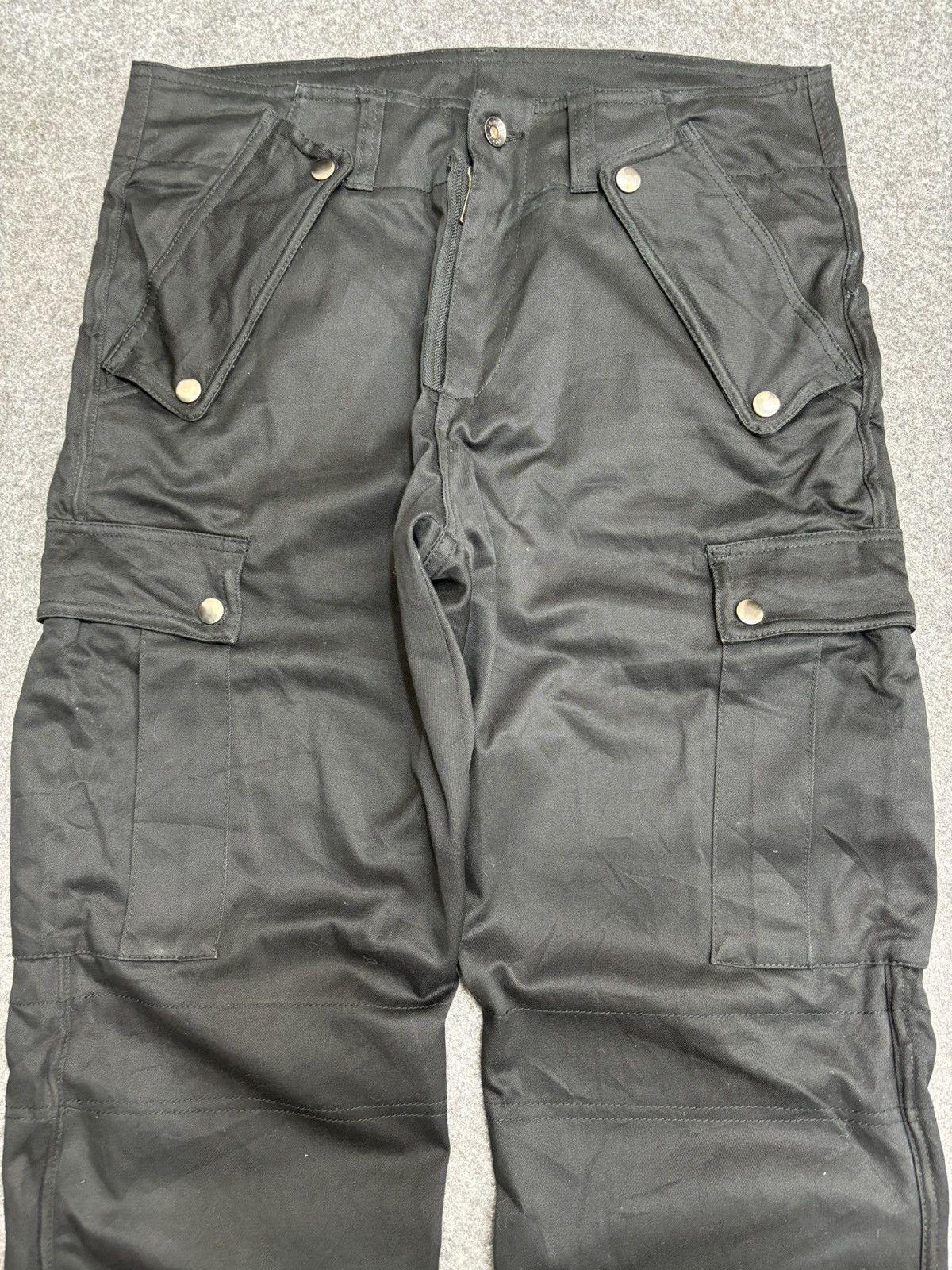Japanese Brand 💥Punk Style💥Semantic Design Multipockets Zipper Pant F488 Size US 33 - 17 Thumbnail
