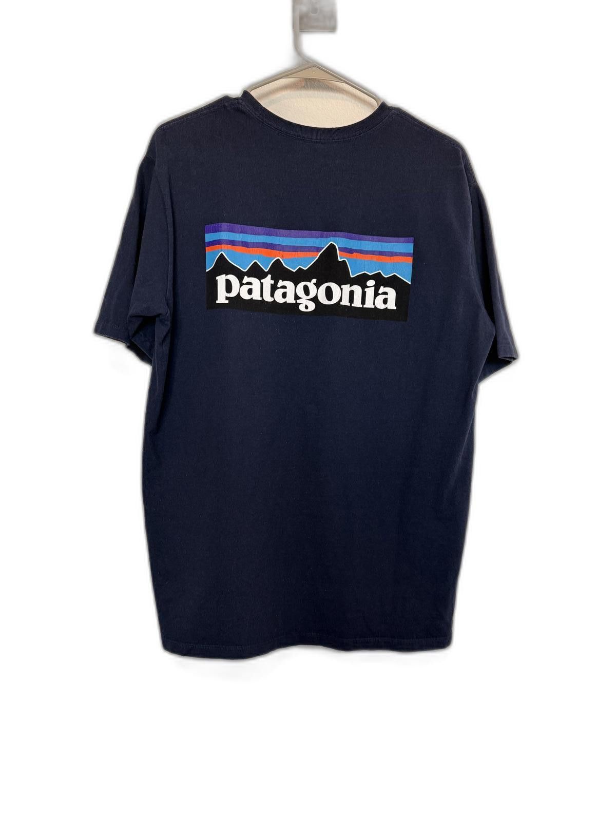Patagonia Navy Blue Patagonia Classic Logo T-Shirt Size US M / EU 48-50 / 2 - 2 Thumbnail