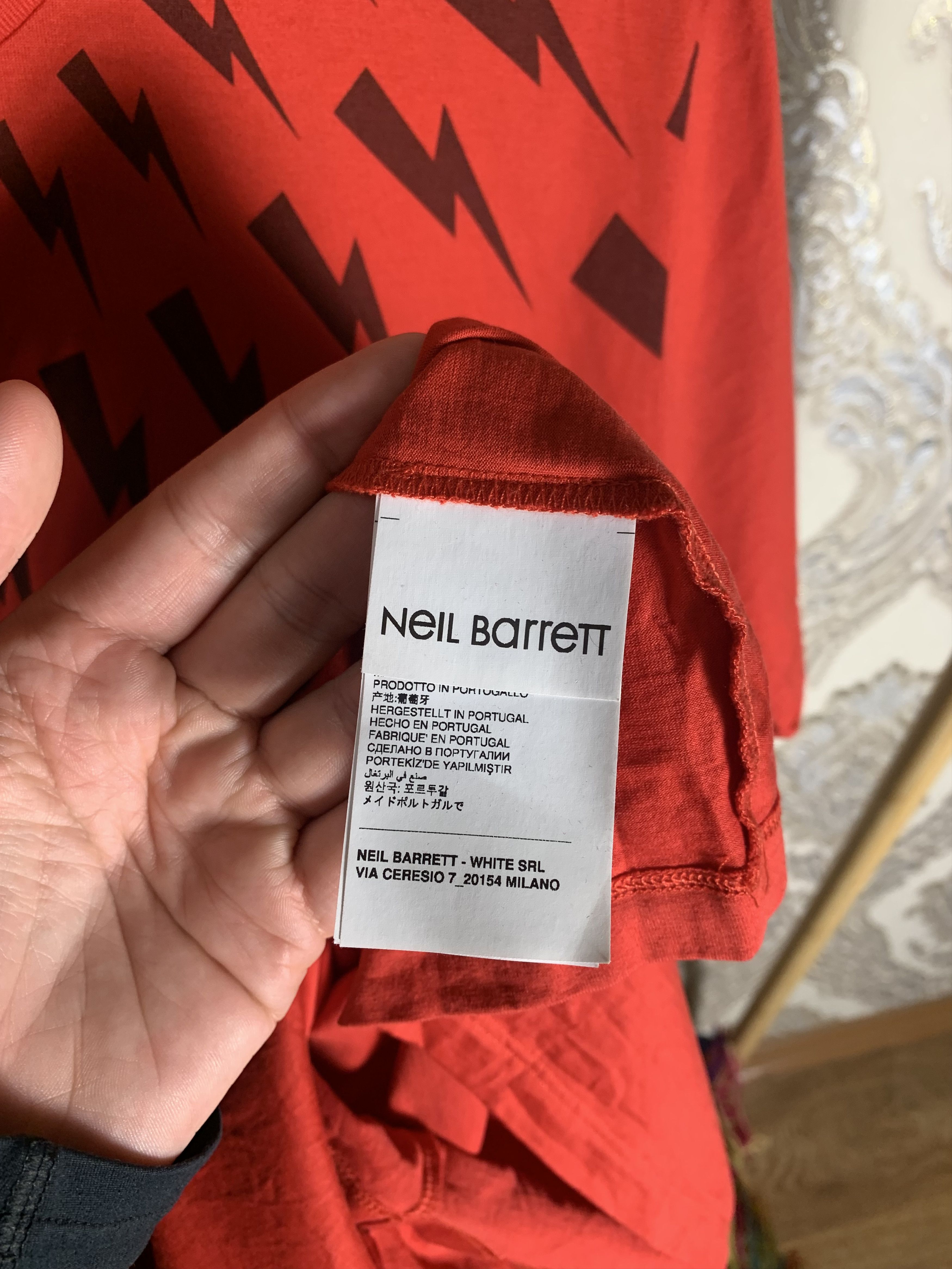 Neil Barrett NEIL BARRETT MILANO ITALIAN DESIGNER T-SHIRT CASUAL Size US L / EU 52-54 / 3 - 5 Thumbnail