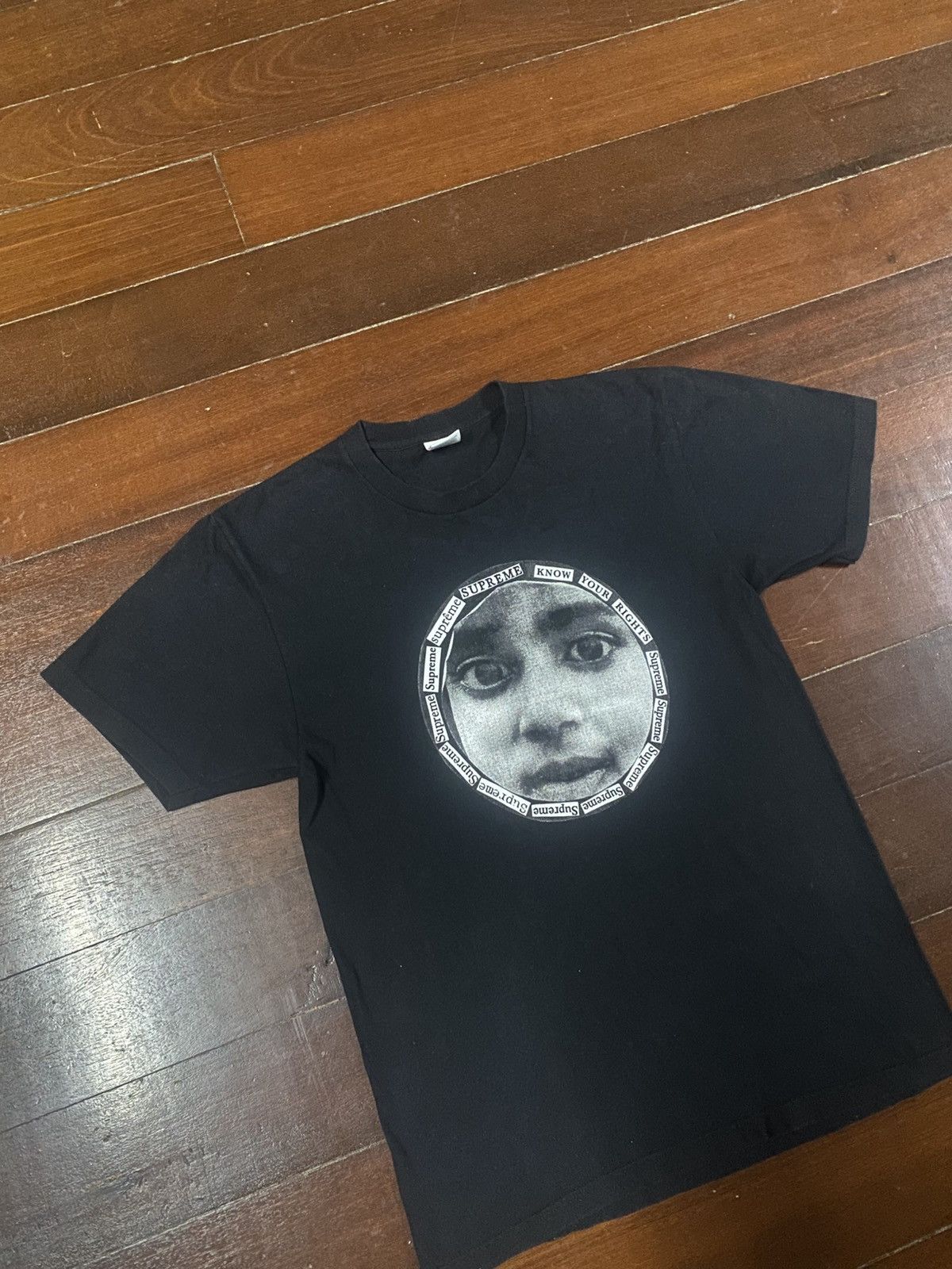 Supreme Supreme Know Your Rights Large Black Tee SS17 2017 Size US M / EU 48-50 / 2 - 4 Thumbnail