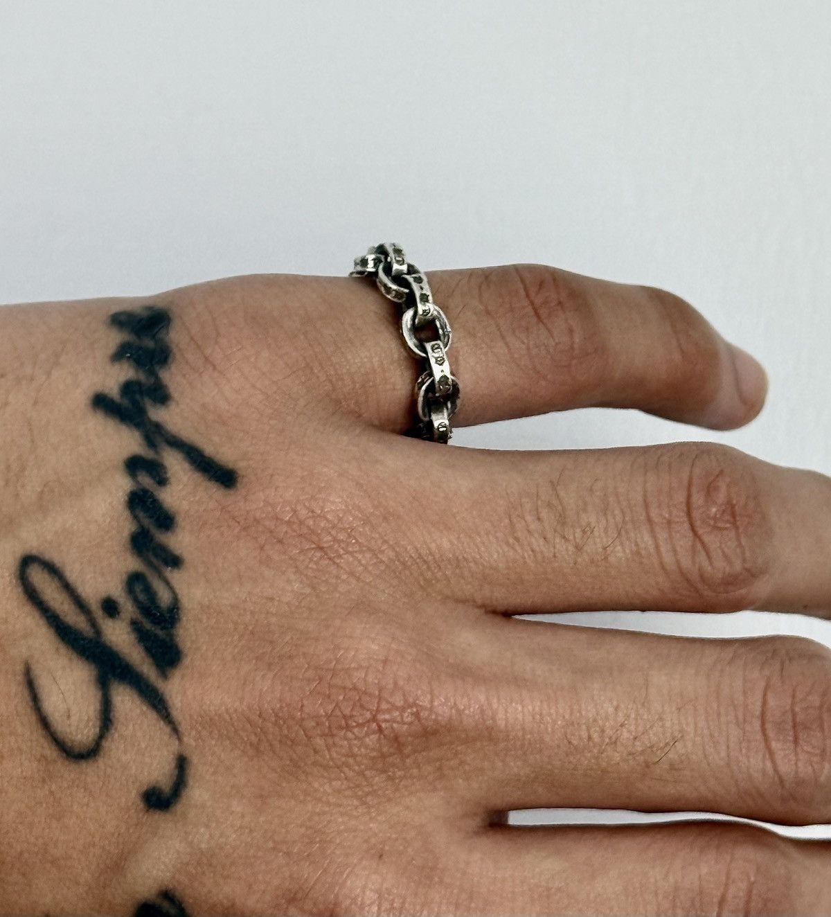 Chrome Hearts Chrome Hearts - Paper Chain - Silver Ring Size ONE SIZE - 8 Thumbnail