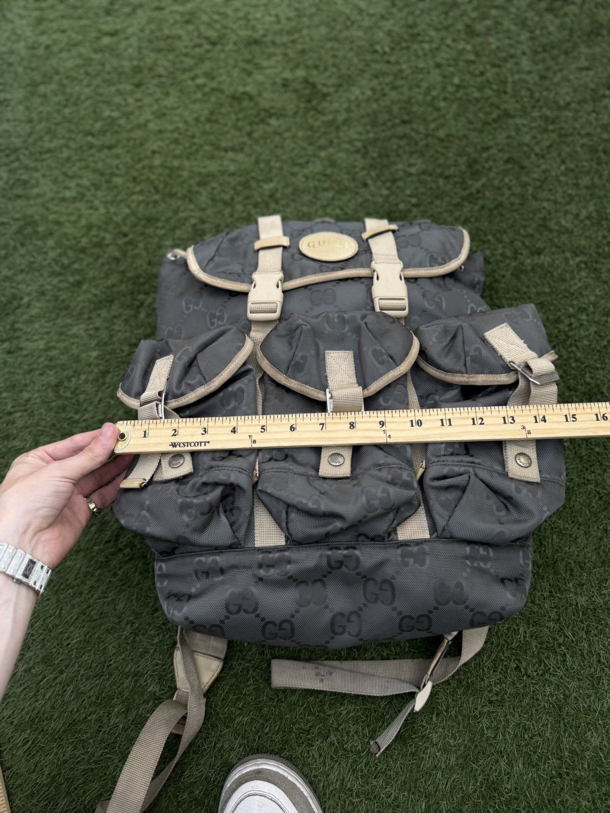 Gucci Gucci Grey Off The Grid Backpack $2220 Retail Size ONE SIZE - 25 Thumbnail