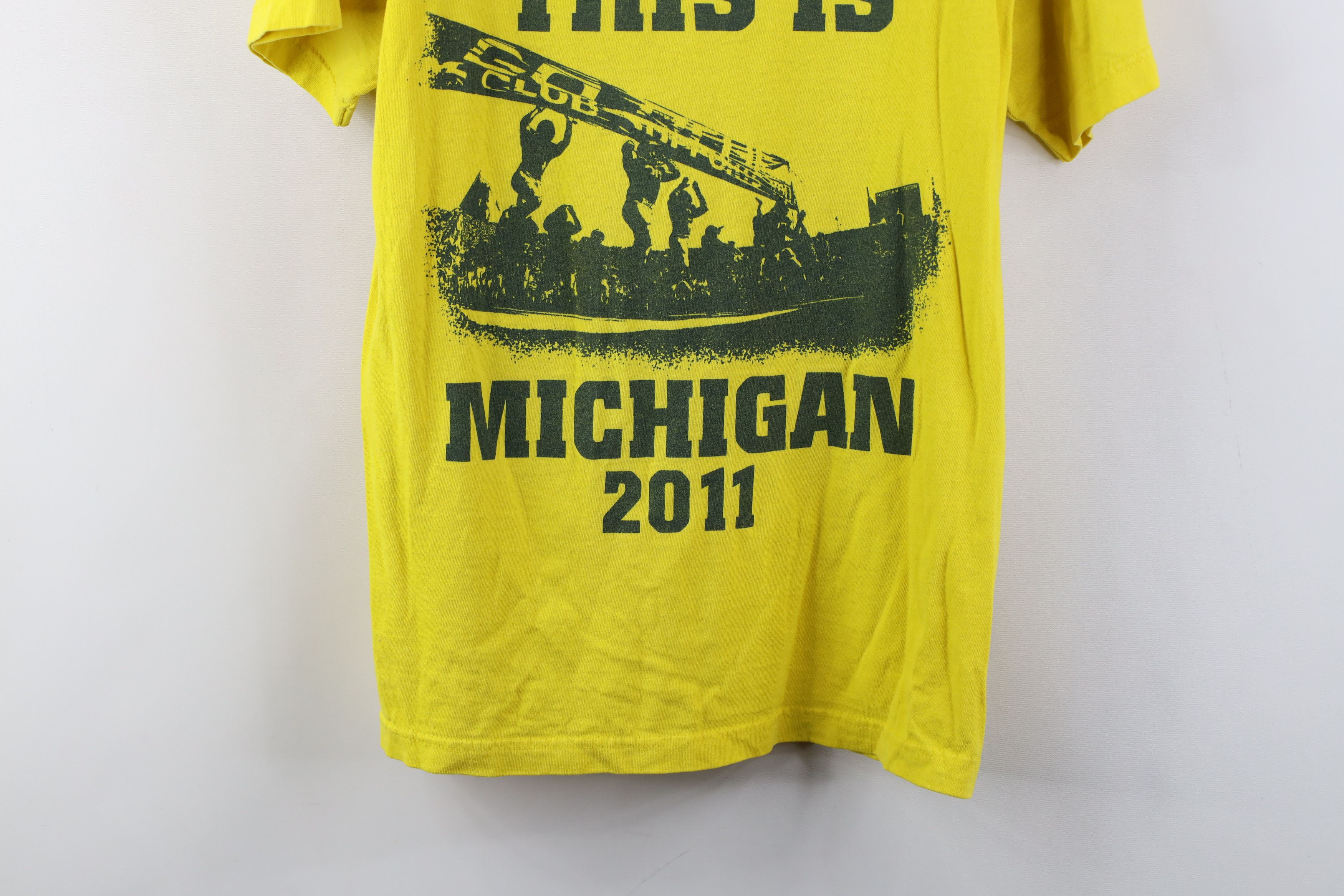 Adidas Adidas University of Michigan Football T-Shirt Maize Cotton Size US S / EU 44-46 / 1 - 3 Thumbnail