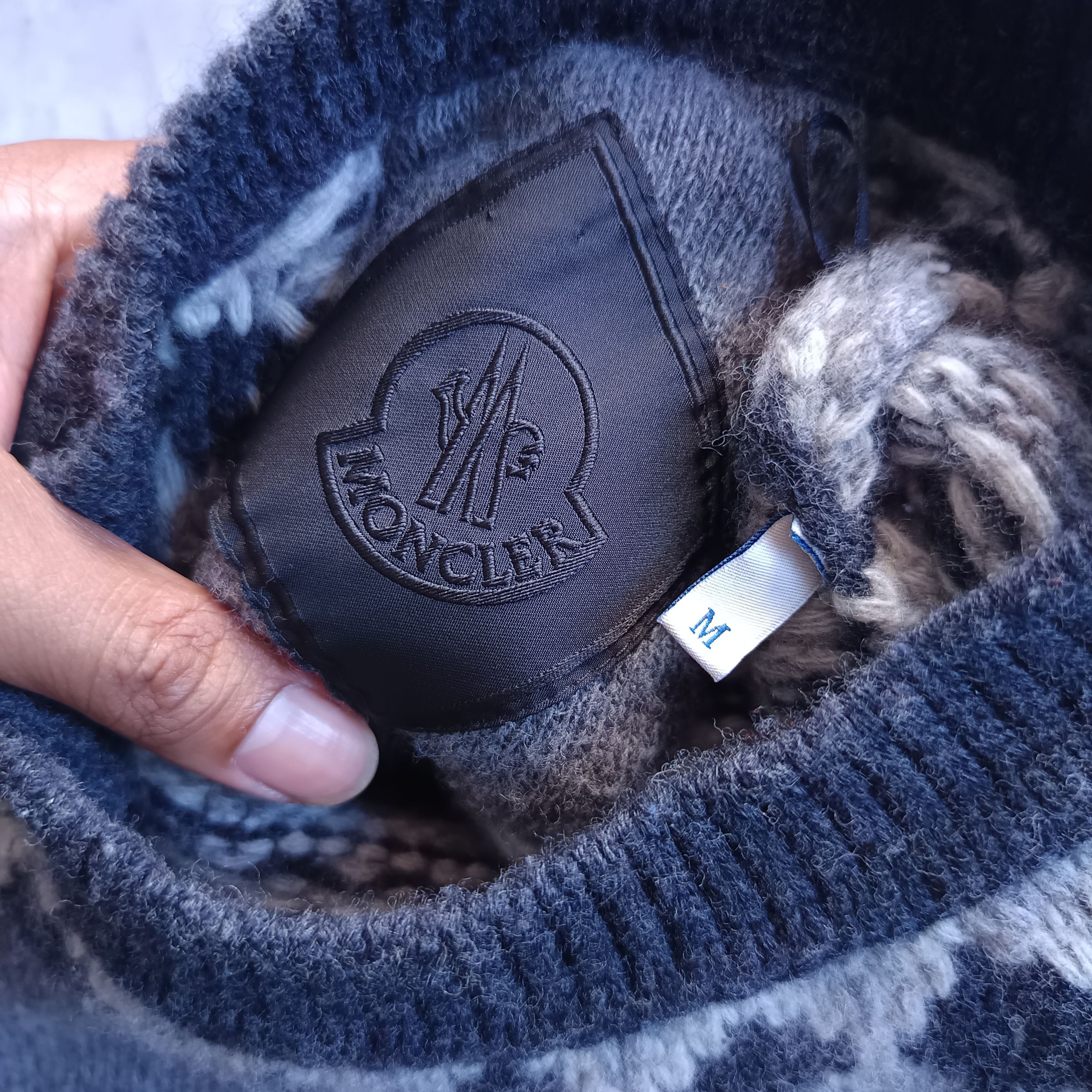Moncler Moncler Fair Isle Knit Sweater Size US M / EU 48-50 / 2 - 5 Thumbnail