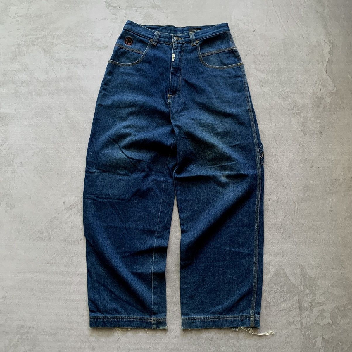 JNCO Y2K SOHK School Of Hard Knocks Carpenter Denim Pants Size US 30 / EU 46 - 4 Thumbnail