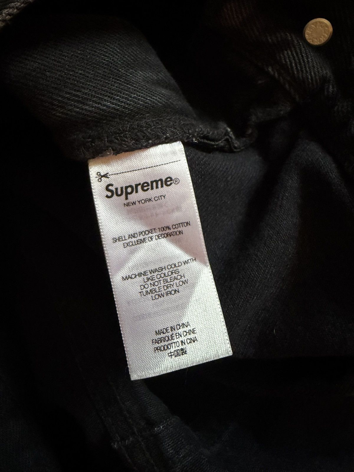 Supreme Supreme Baggy Black Jeans Size US 36 / EU 52 - 6 Thumbnail