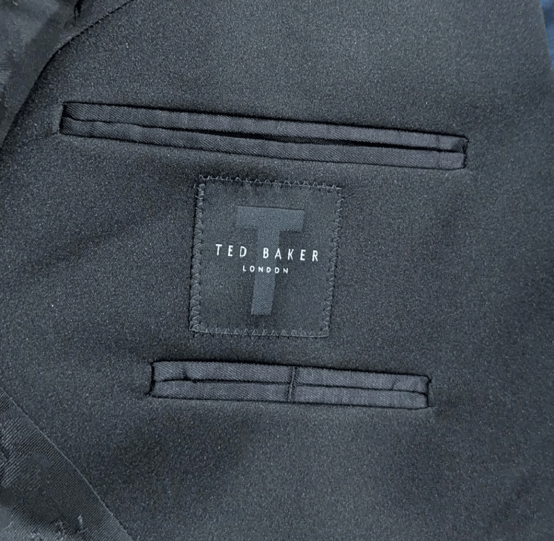 Ted Baker Ted Baker "Josh" Stretch Wool Blend Tuxedo Jacket US 40L Size 40L - 6 Thumbnail