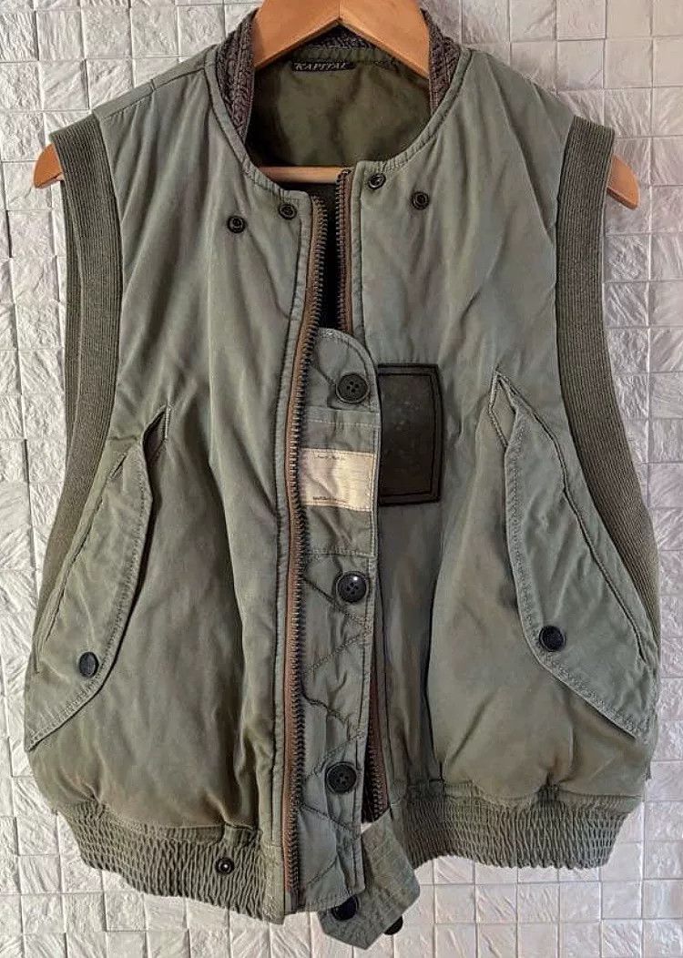 Kapital Kapital Vintage Ma-1 Vest in Green Size US S / EU 44-46 / 1 - 1 Thumbnail